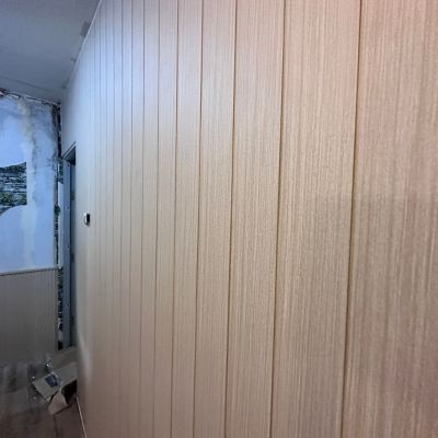 ไม้ระแนงตกแต่งผนัง WPC, แผ่นผนังลายไม้ XL001 - Pine