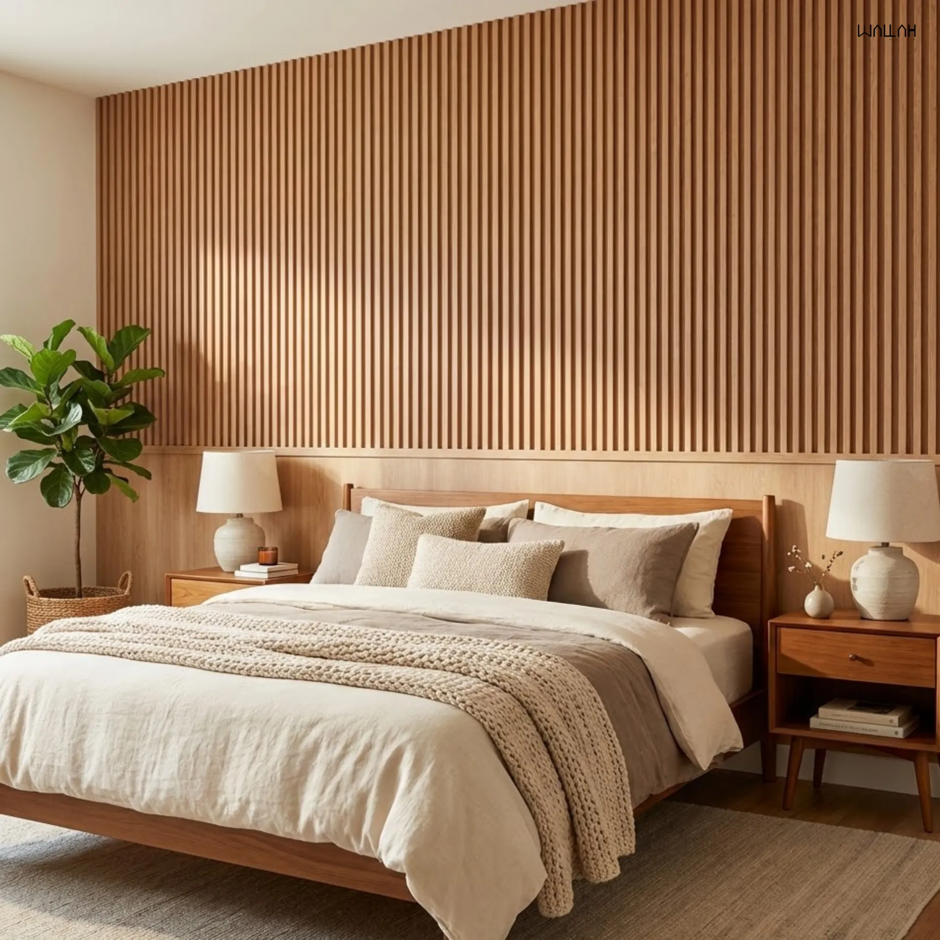 Wallah Brand แผ่นผนังลายไม้ ไม้ระแนงตกแต่งผนัง WPC ผนังตกแต่งภายใน