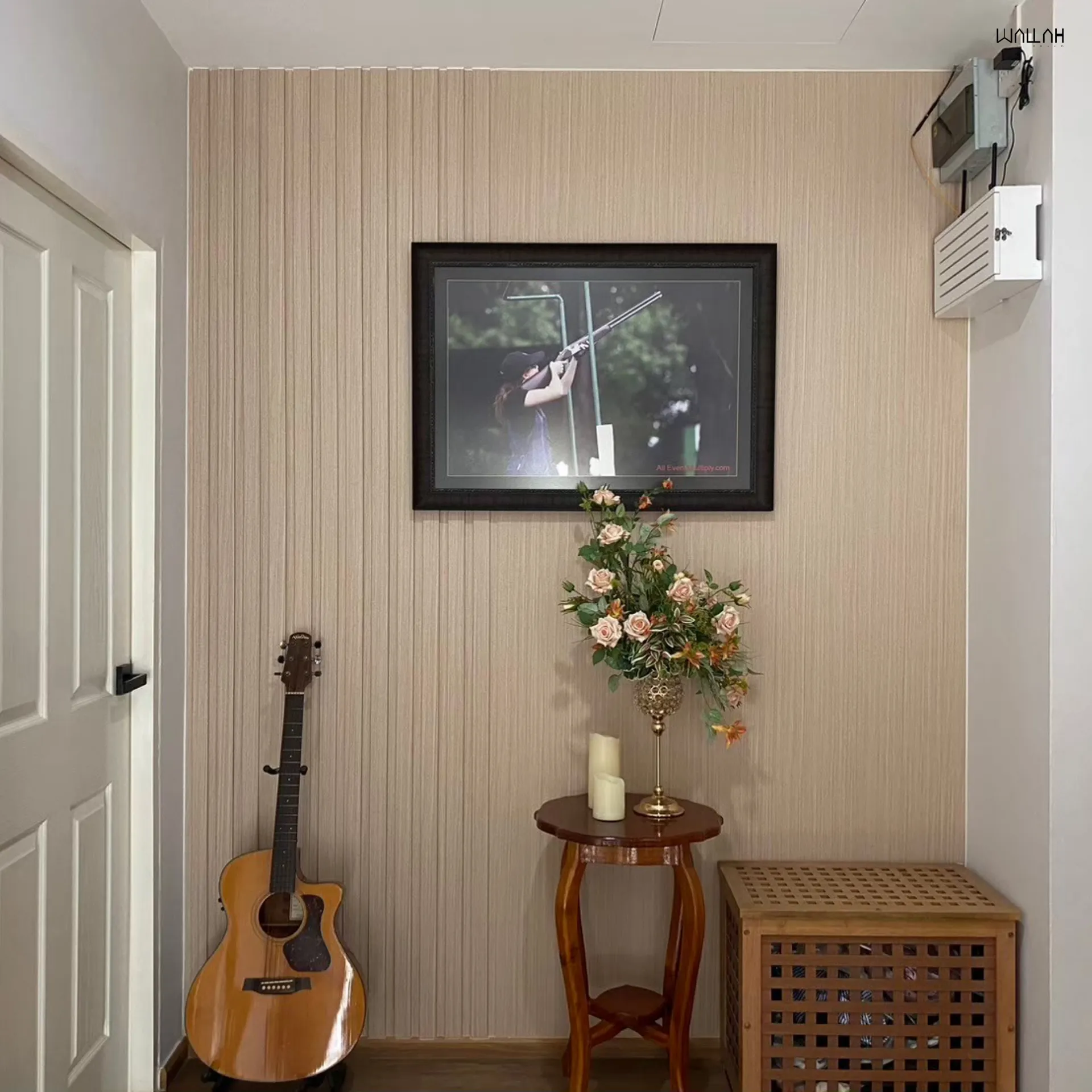 แผ่นผนังลายไม้ ไม้ระแนงตกแต่งผนัง WPC | WALLAH