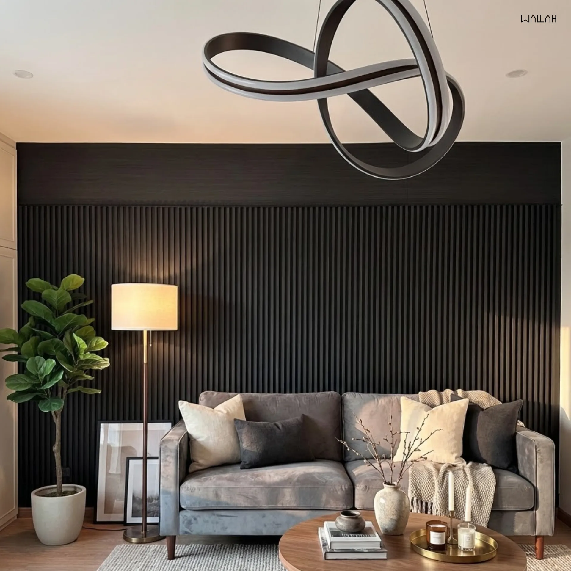 แผ่นผนังลายไม้ ไม้ระแนงตกแต่งผนัง WPC | WALLAH