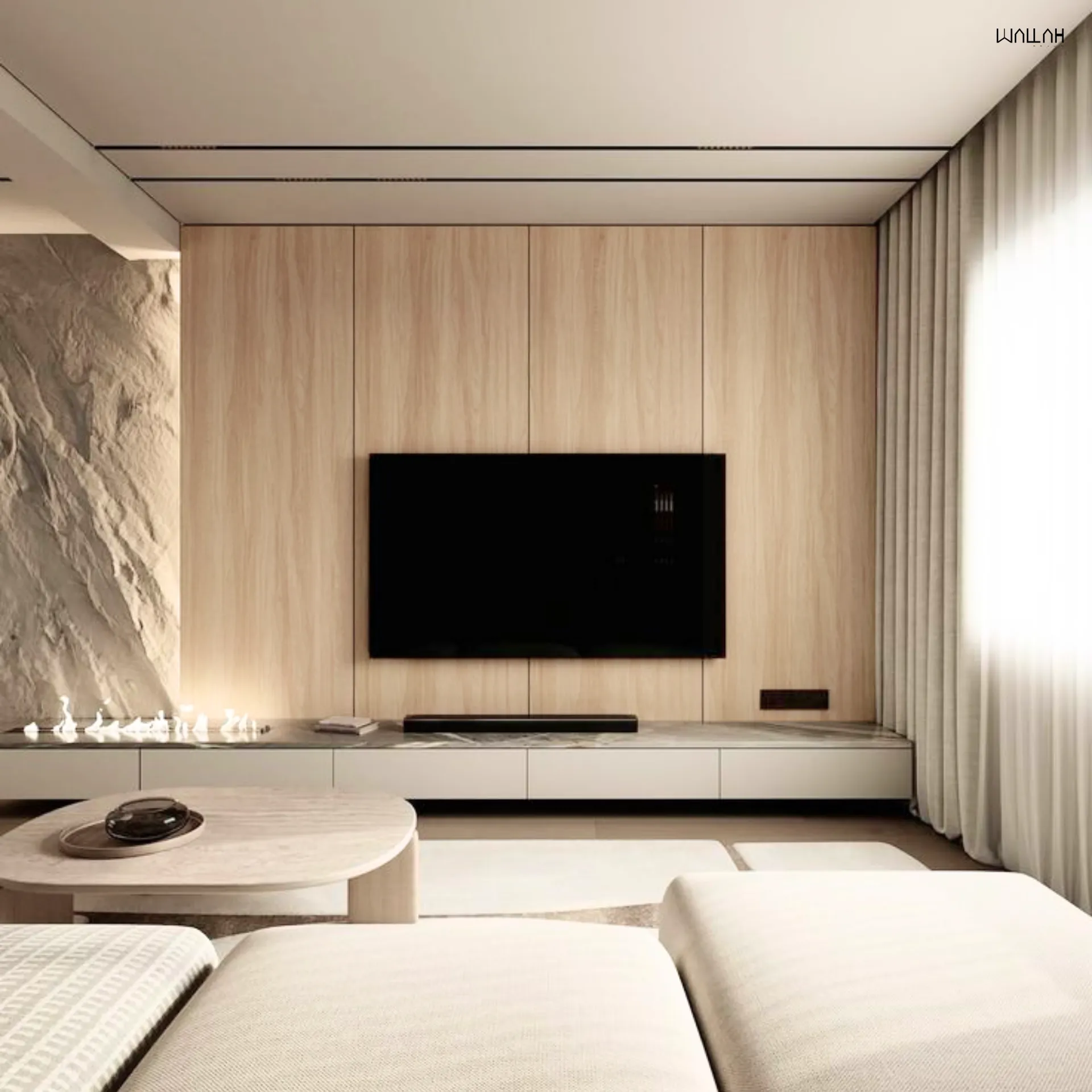 แผ่นผนังลายไม้ ไม้ระแนงตกแต่งผนัง WPC | WALLAH