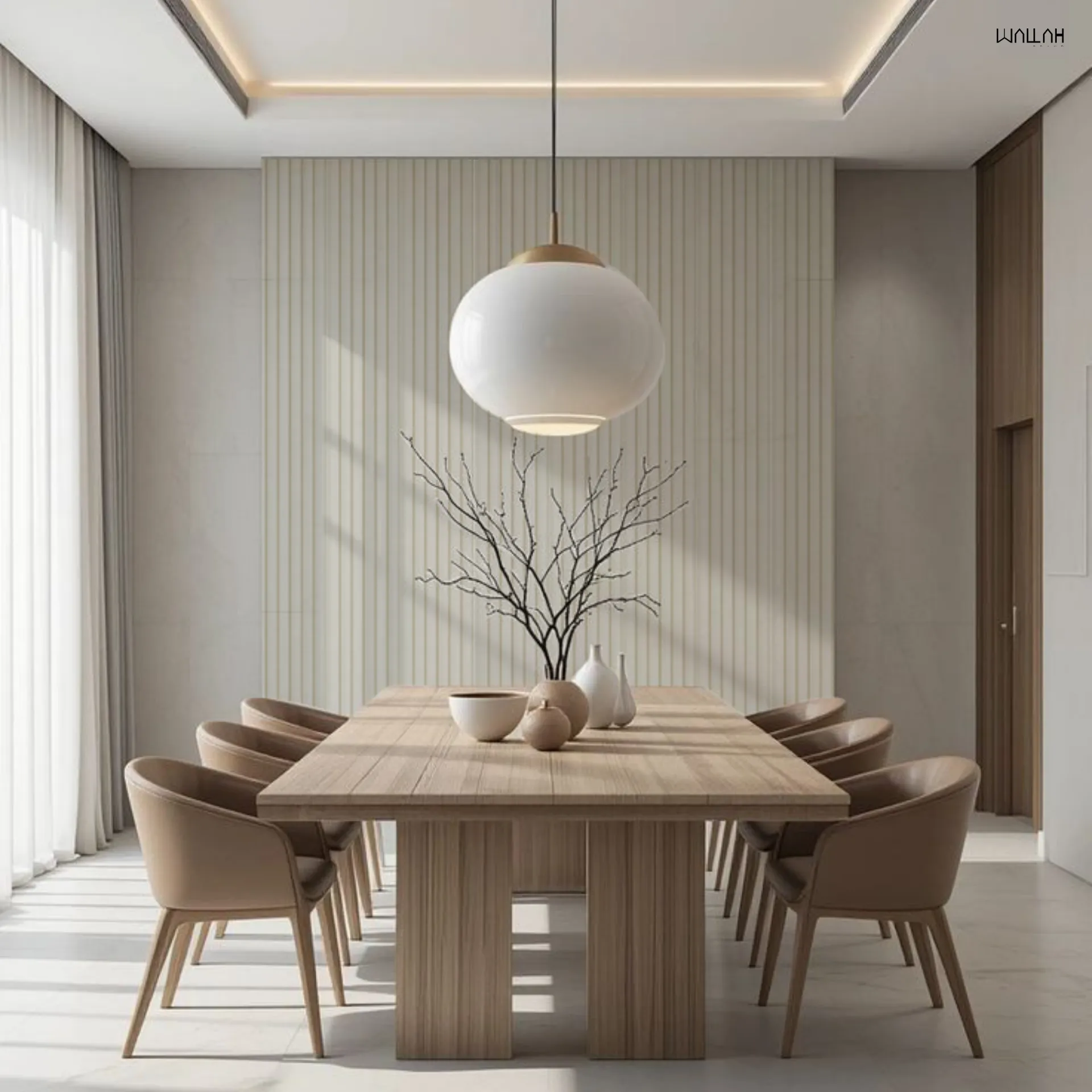 แผ่นผนังลายไม้ ไม้ระแนงตกแต่งผนัง WPC | WALLAH