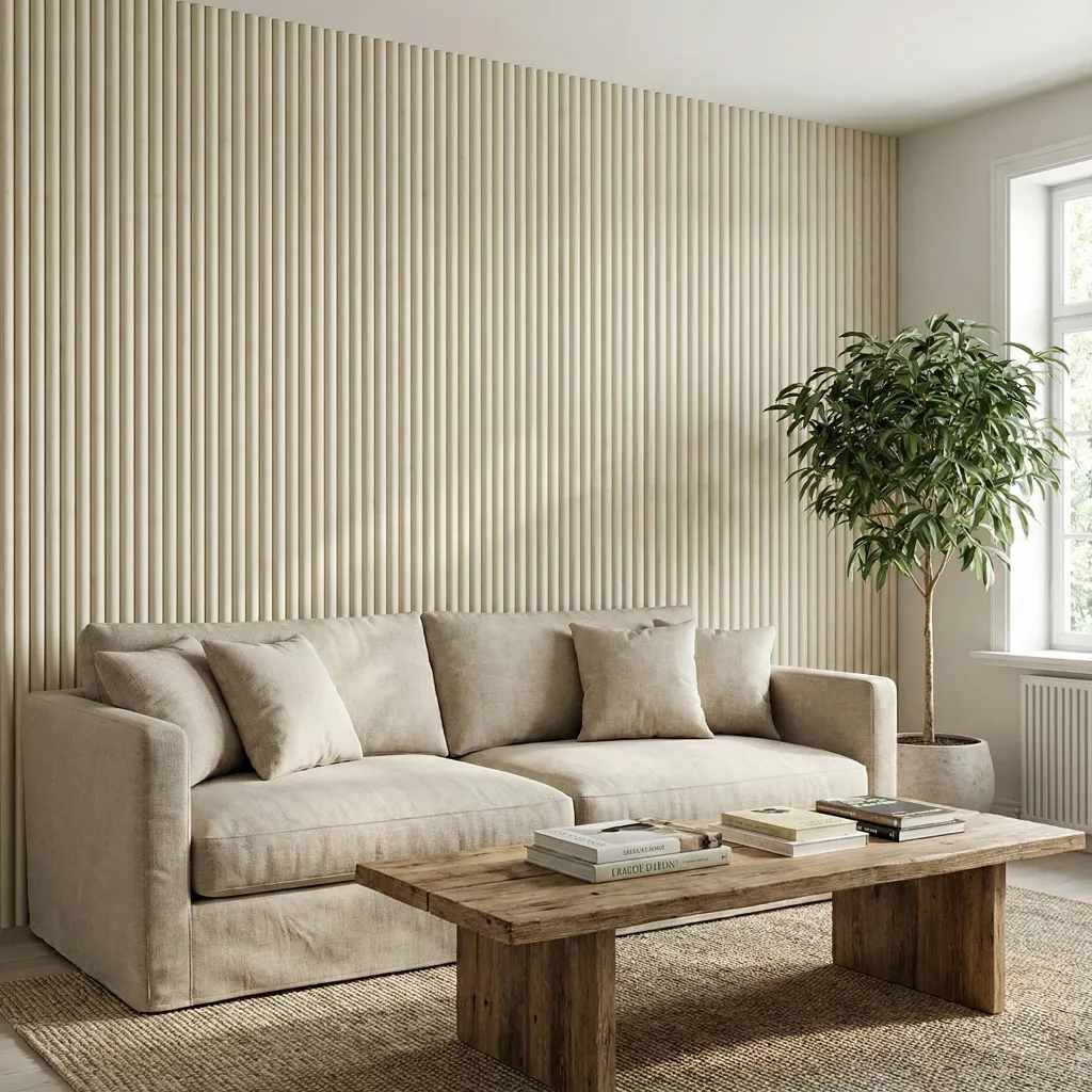 แผ่นผนังลายไม้ ไม้ระแนงตกแต่งผนัง WPC | WALLAH