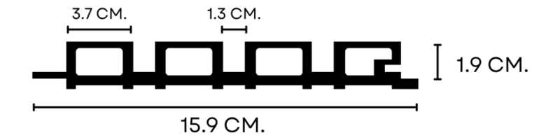 Wallah Brand แผ่นผนังลายไม้ ไม้ระแนงตกแต่งผนัง WPC ผนังตกแต่งภายใน