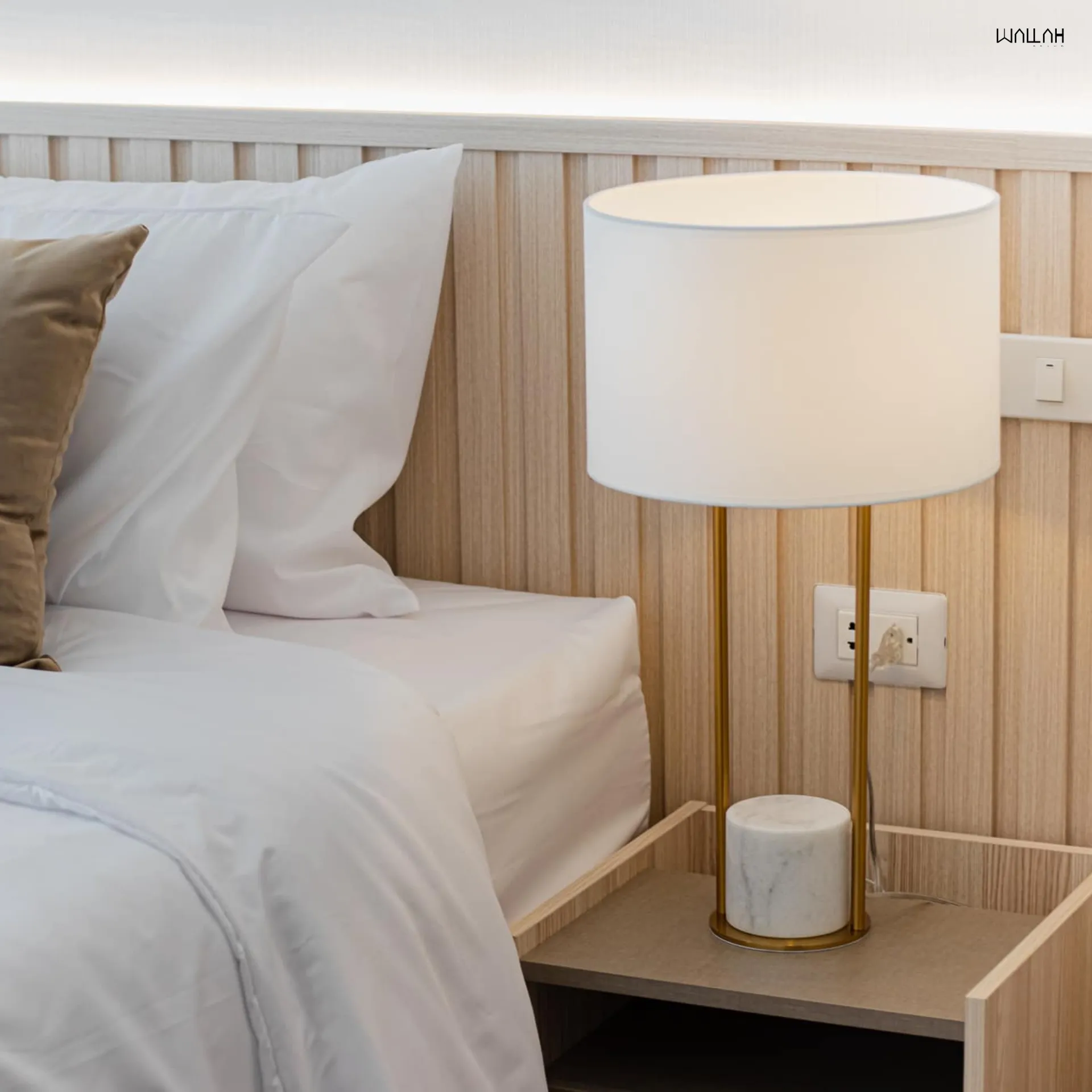 Wallah Brand แผ่นผนังลายไม้ ไม้ระแนงตกแต่งผนัง WPC