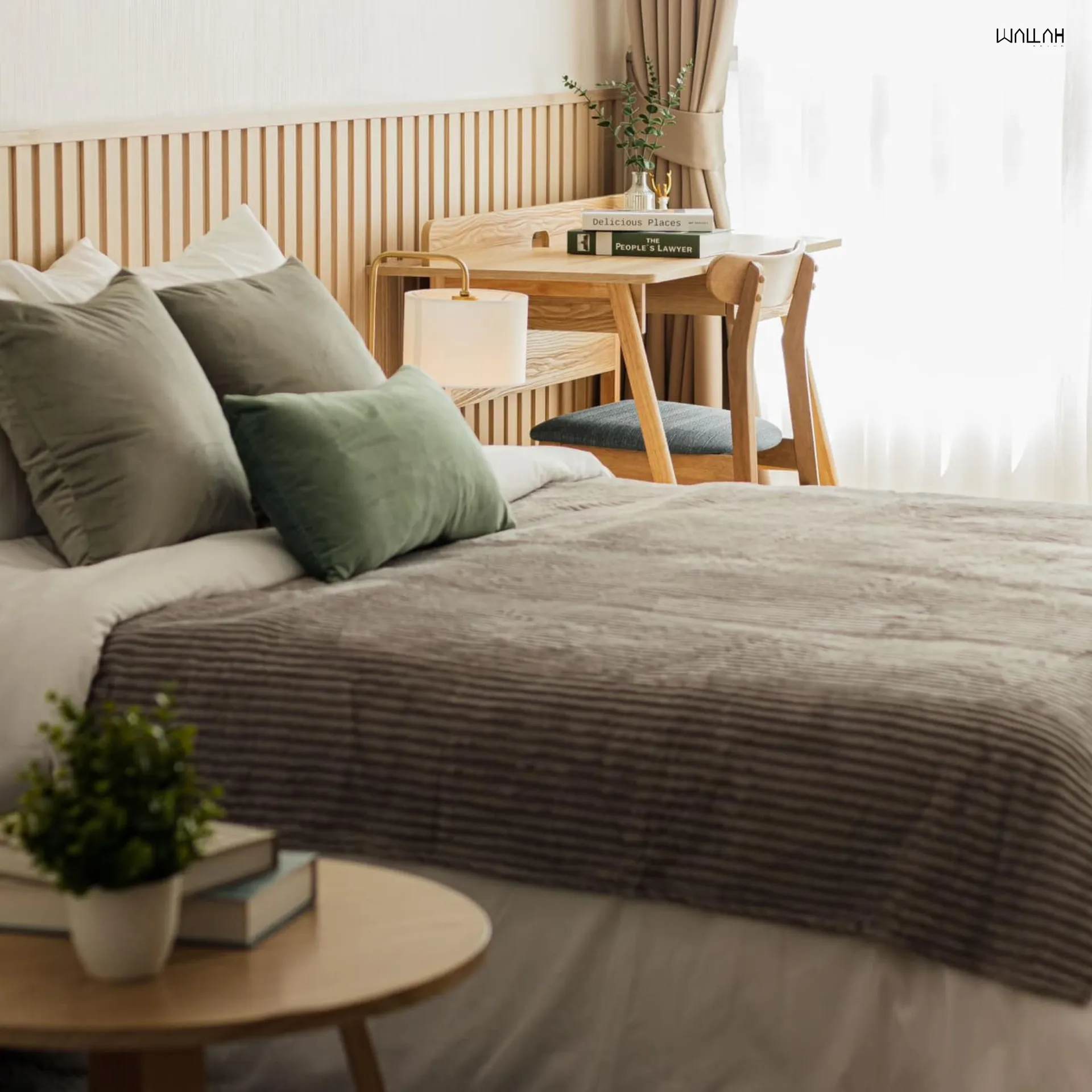 Wallah Brand แผ่นผนังลายไม้ ไม้ระแนงตกแต่งผนัง WPC