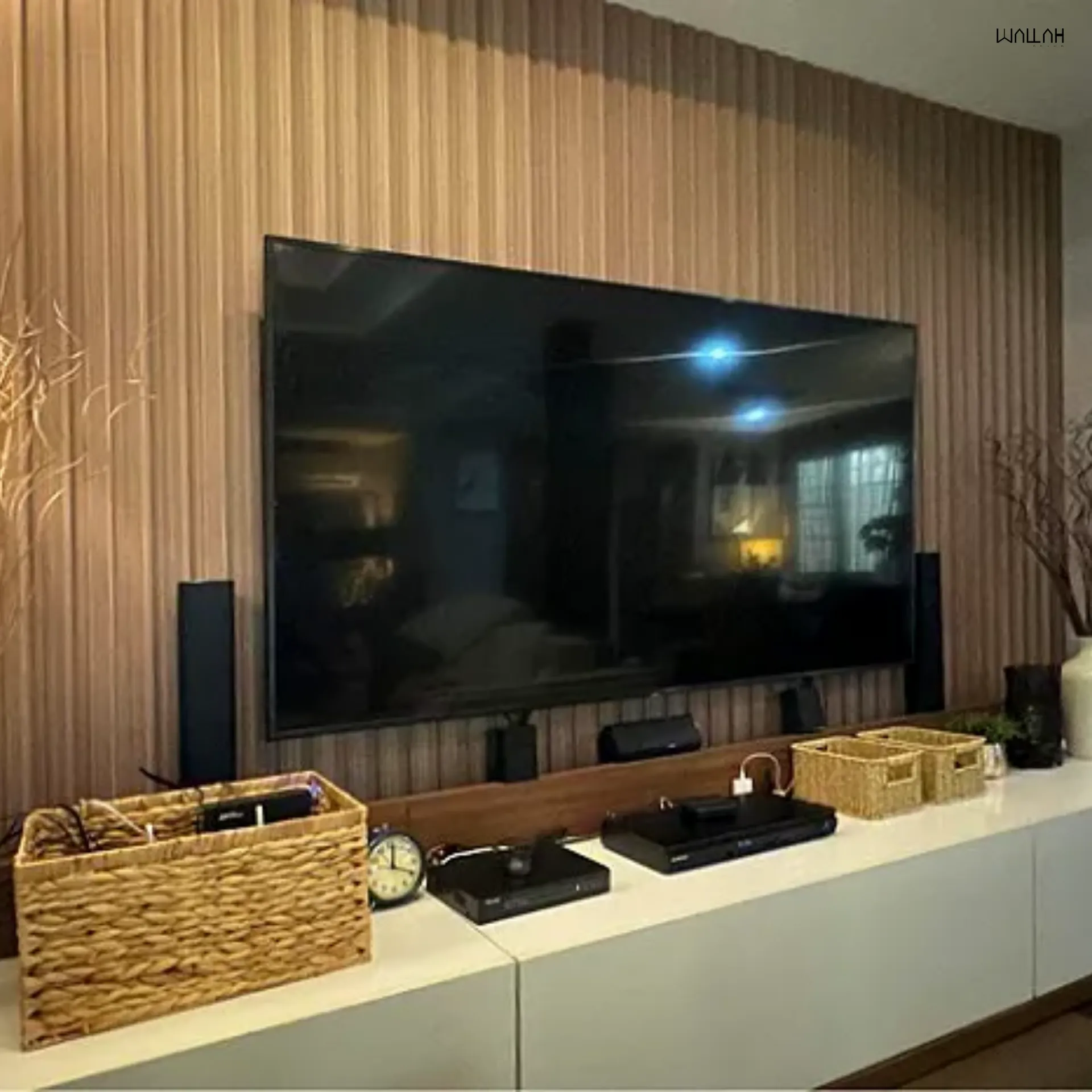 แผ่นผนังลายไม้ ไม้ระแนงตกแต่งผนัง WPC | WALLAH