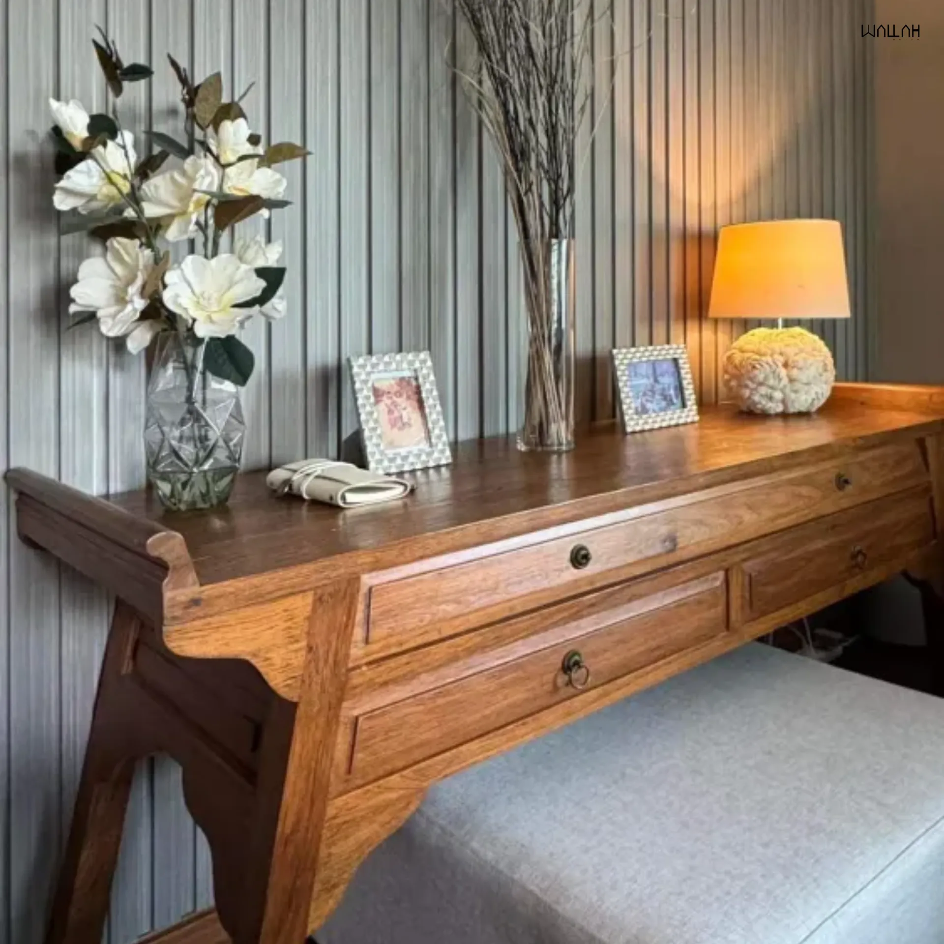 แผ่นผนังลายไม้ ไม้ระแนงตกแต่งผนัง WPC | WALLAH