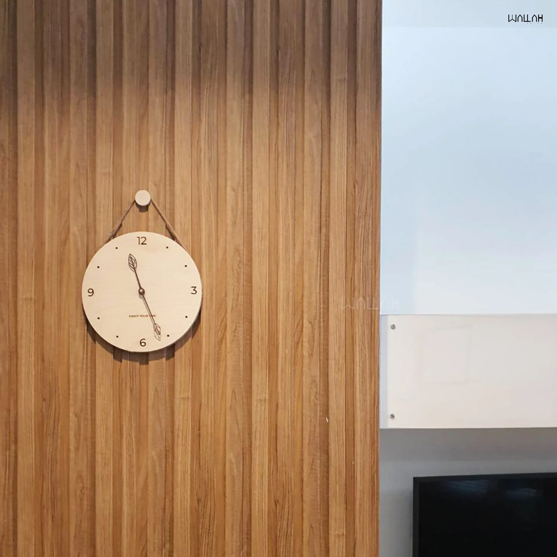 Wallah Brand แผ่นผนังลายไม้ ไม้ระแนงตกแต่งผนัง WPC