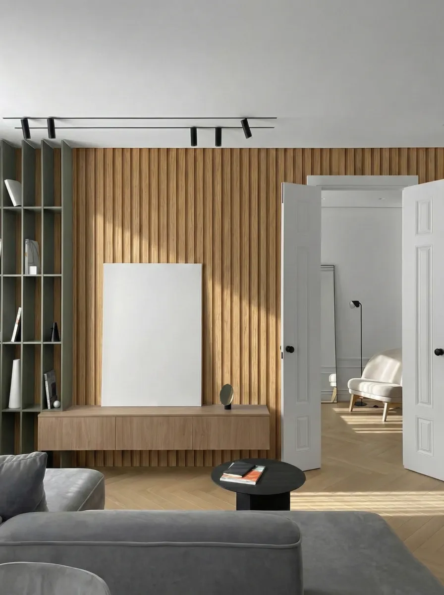 Wallah Brand แผ่นผนังลายไม้ ไม้ระแนงตกแต่งผนัง WPC