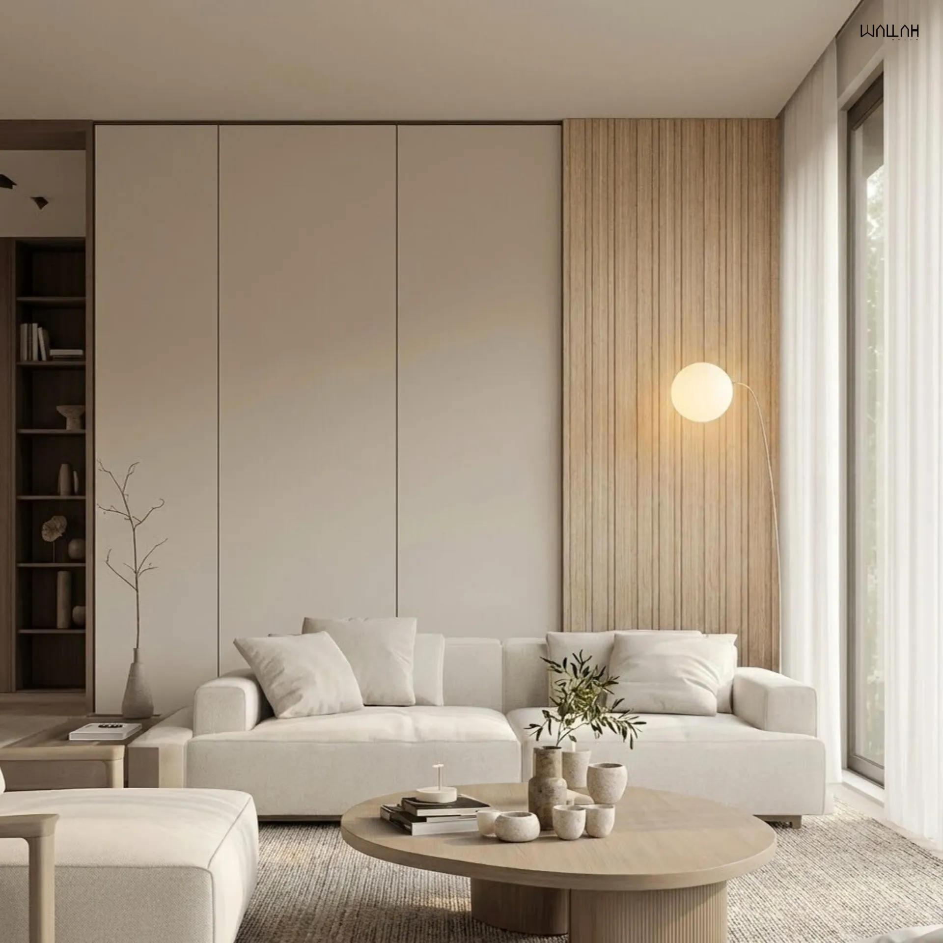 Wallah Brand แผ่นผนังลายไม้ ไม้ระแนงตกแต่งผนัง WPC