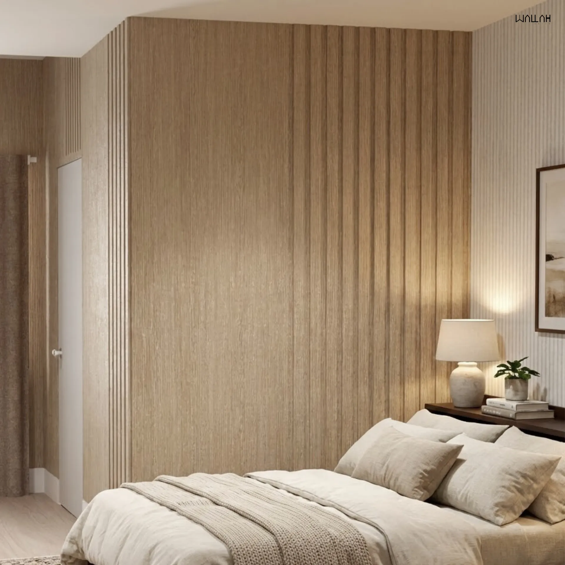 Wallah Brand แผ่นผนังลายไม้ ไม้ระแนงตกแต่งผนัง WPC