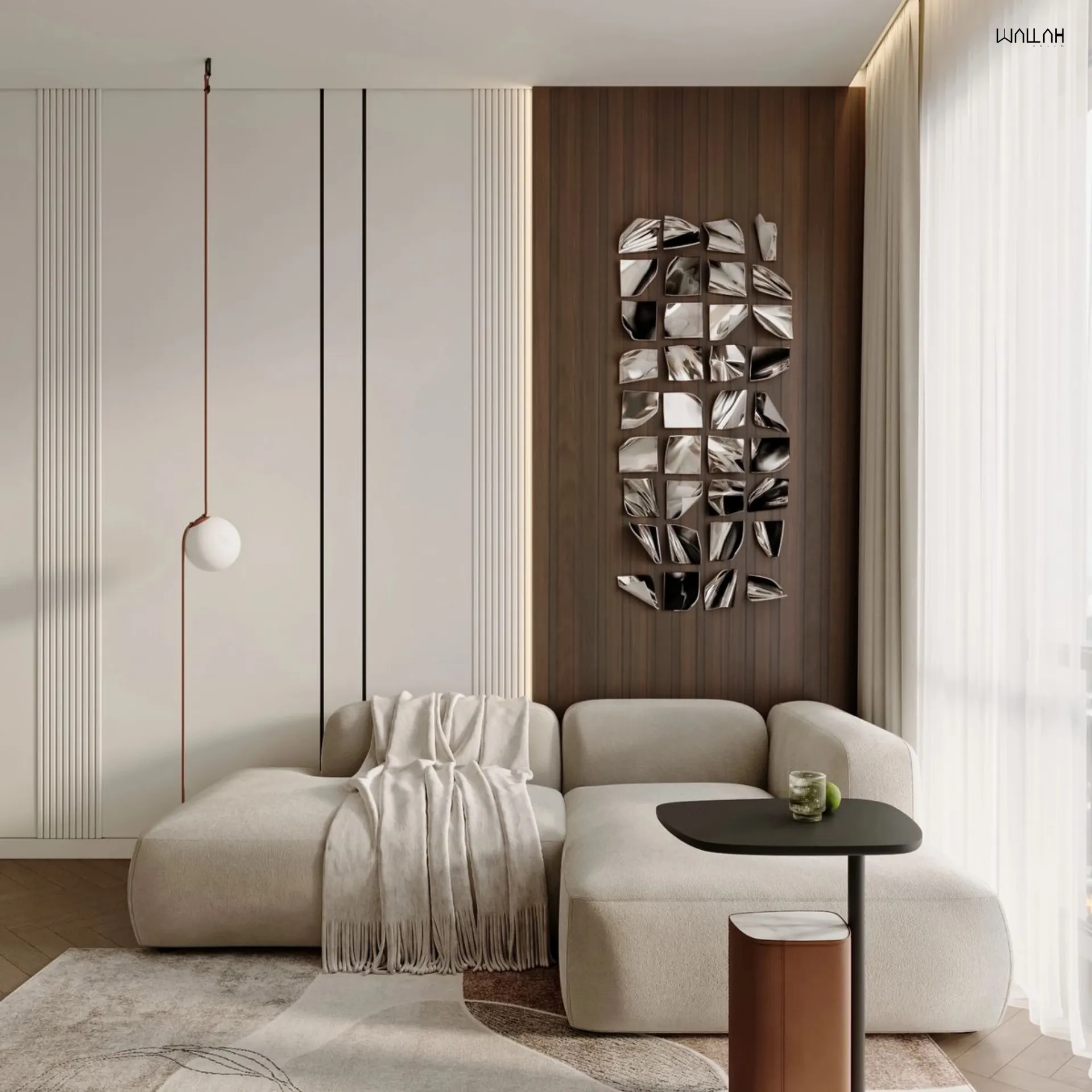 Wallah Brand แผ่นผนังลายไม้ ไม้ระแนงตกแต่งผนัง WPC