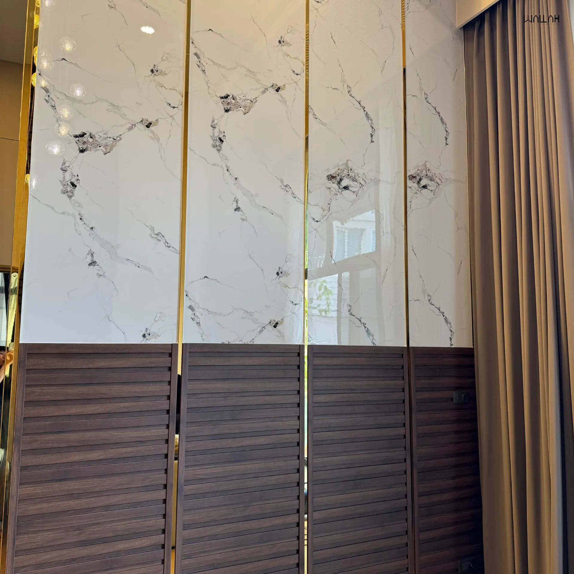 Wallah Brand แผ่นผนังลายไม้ ไม้ระแนงตกแต่งผนัง WPC