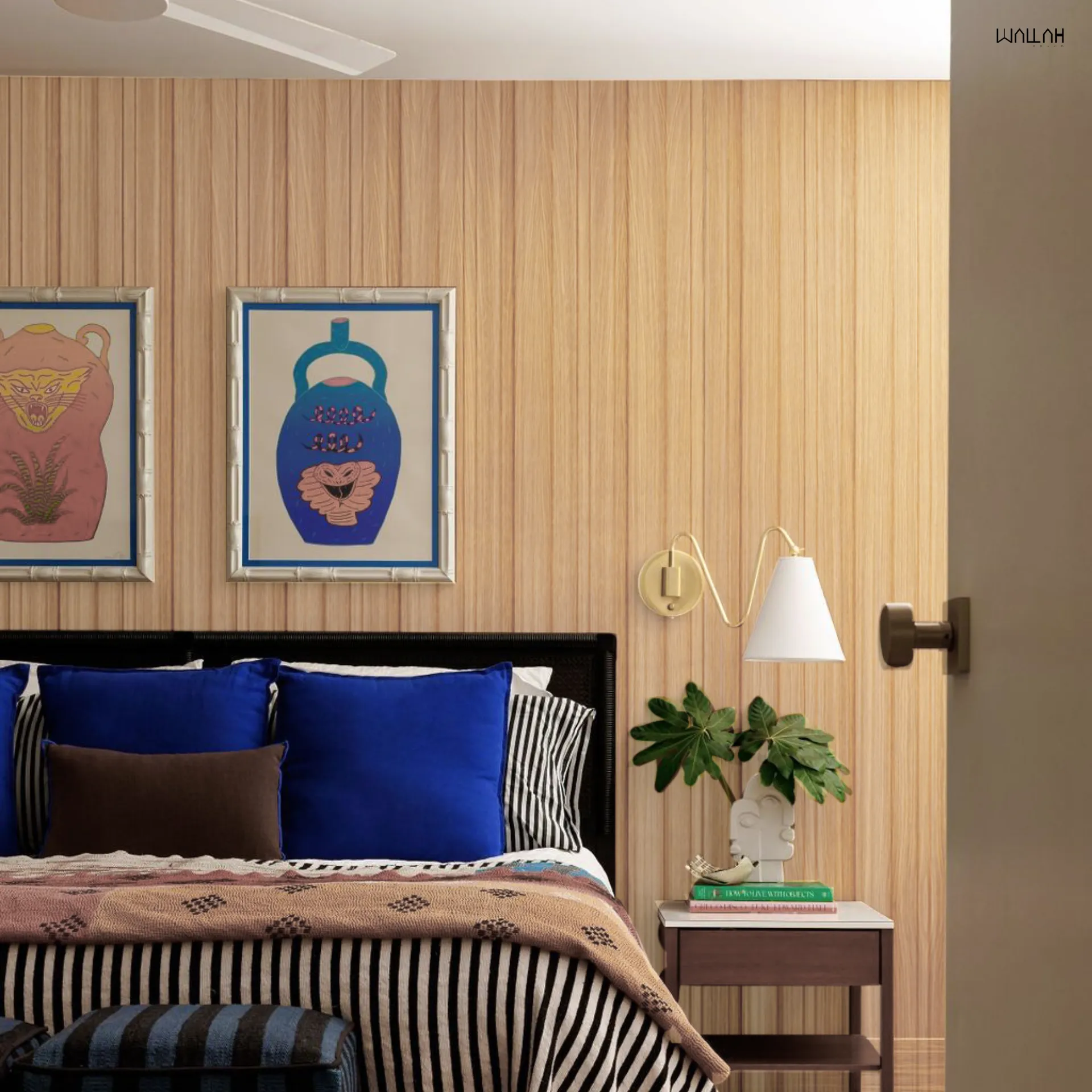 Wallah Brand แผ่นผนังลายไม้ ไม้ระแนงตกแต่งผนัง WPC