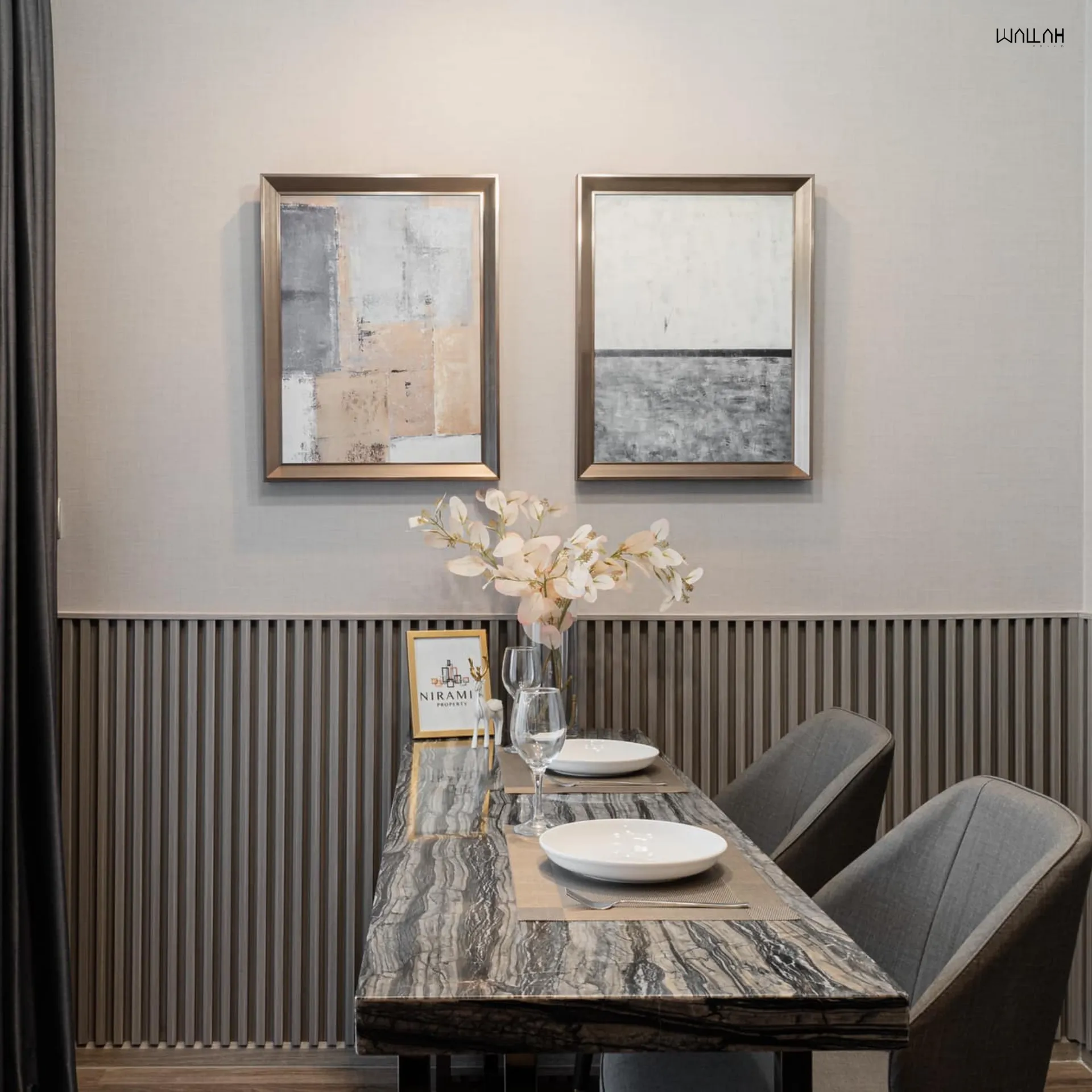 Wallah Brand แผ่นผนังลายไม้ ไม้ระแนงตกแต่งผนัง WPC