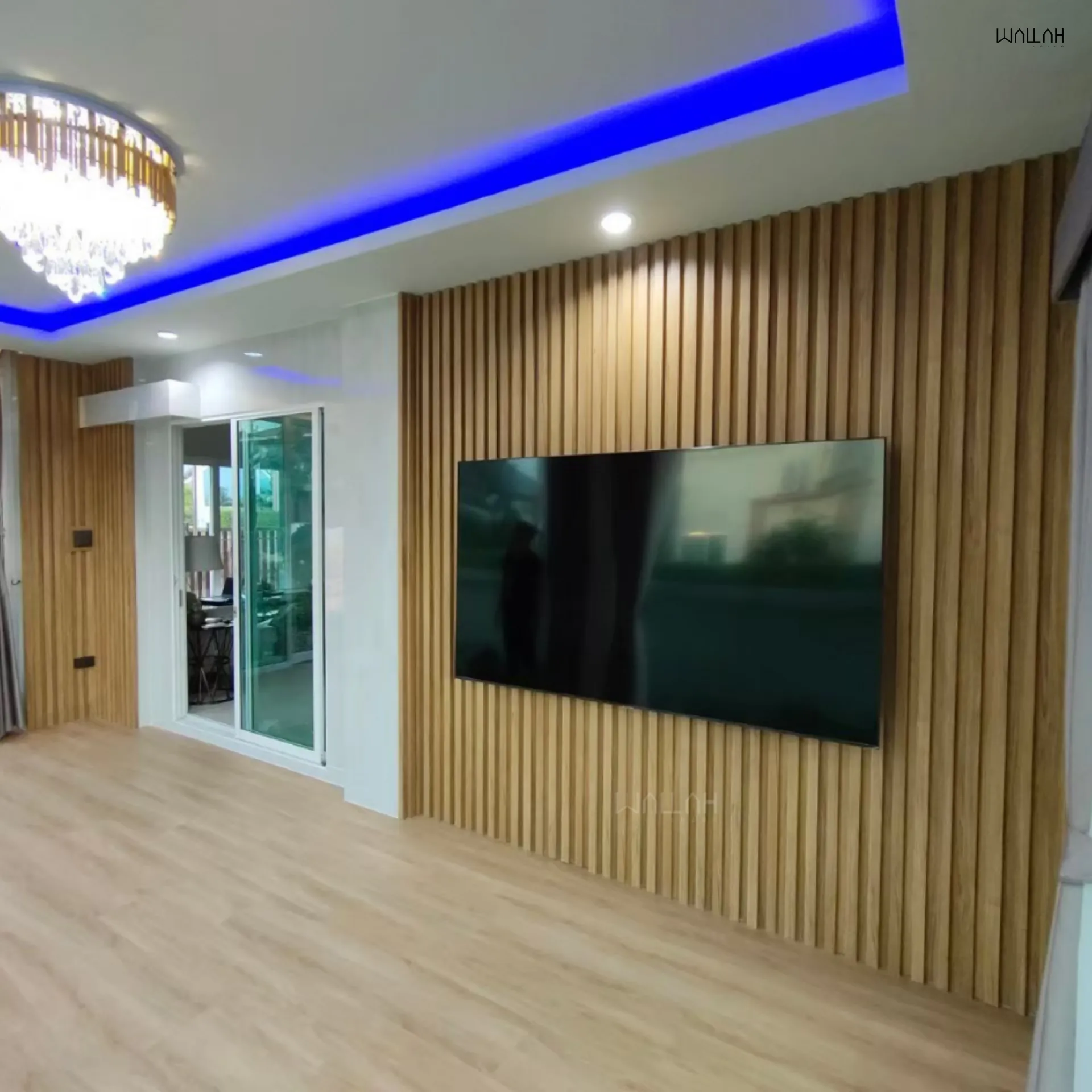 Wallah Brand แผ่นผนังลายไม้ ไม้ระแนงตกแต่งผนัง WPC