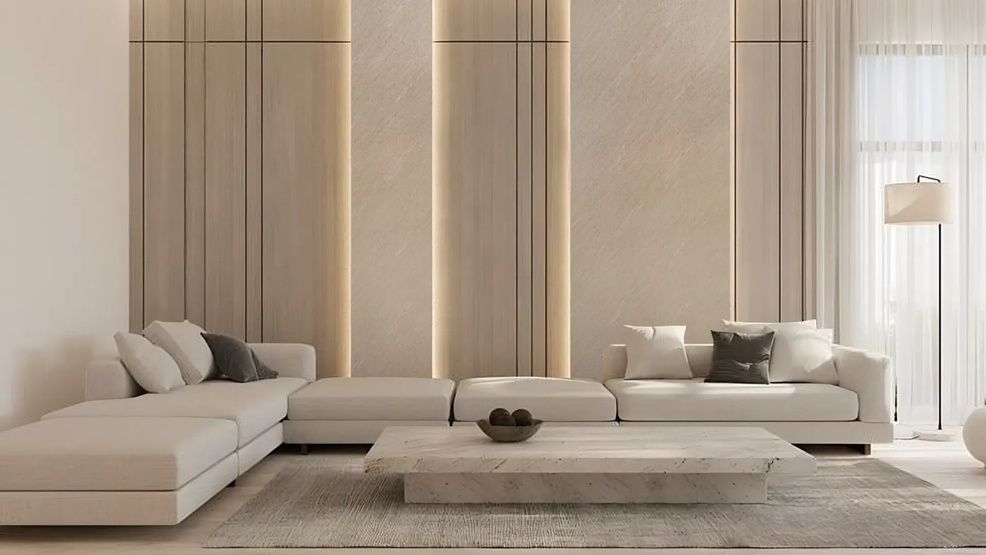 ผนังตกแต่งสําเร็จรูป แผ่นผนังลายหินอ่อนผิวด้าน - Wallah Brand