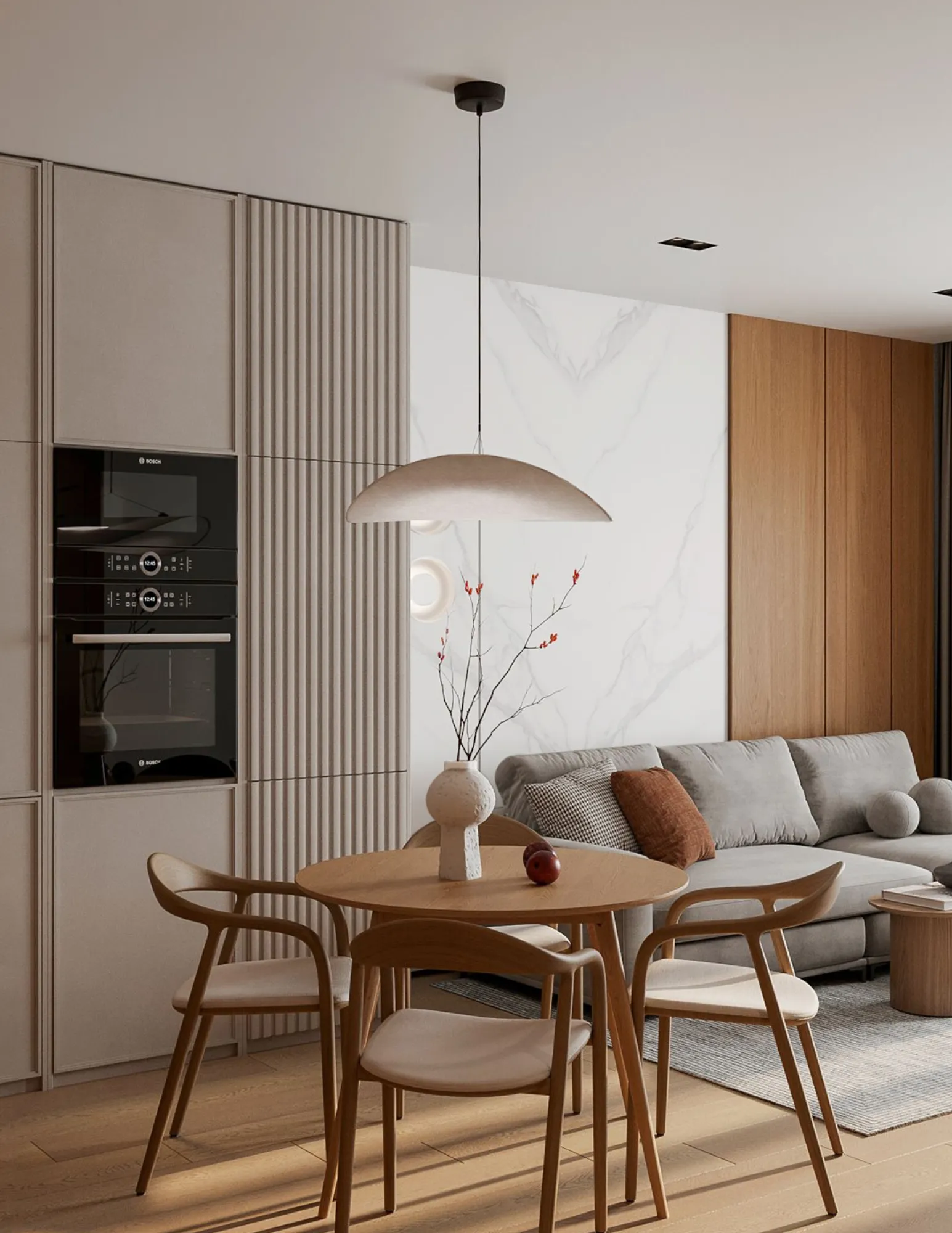 ผนังตกแต่งสําเร็จรูป แผ่นผนังลายหินอ่อนผิวด้าน - Wallah Brand