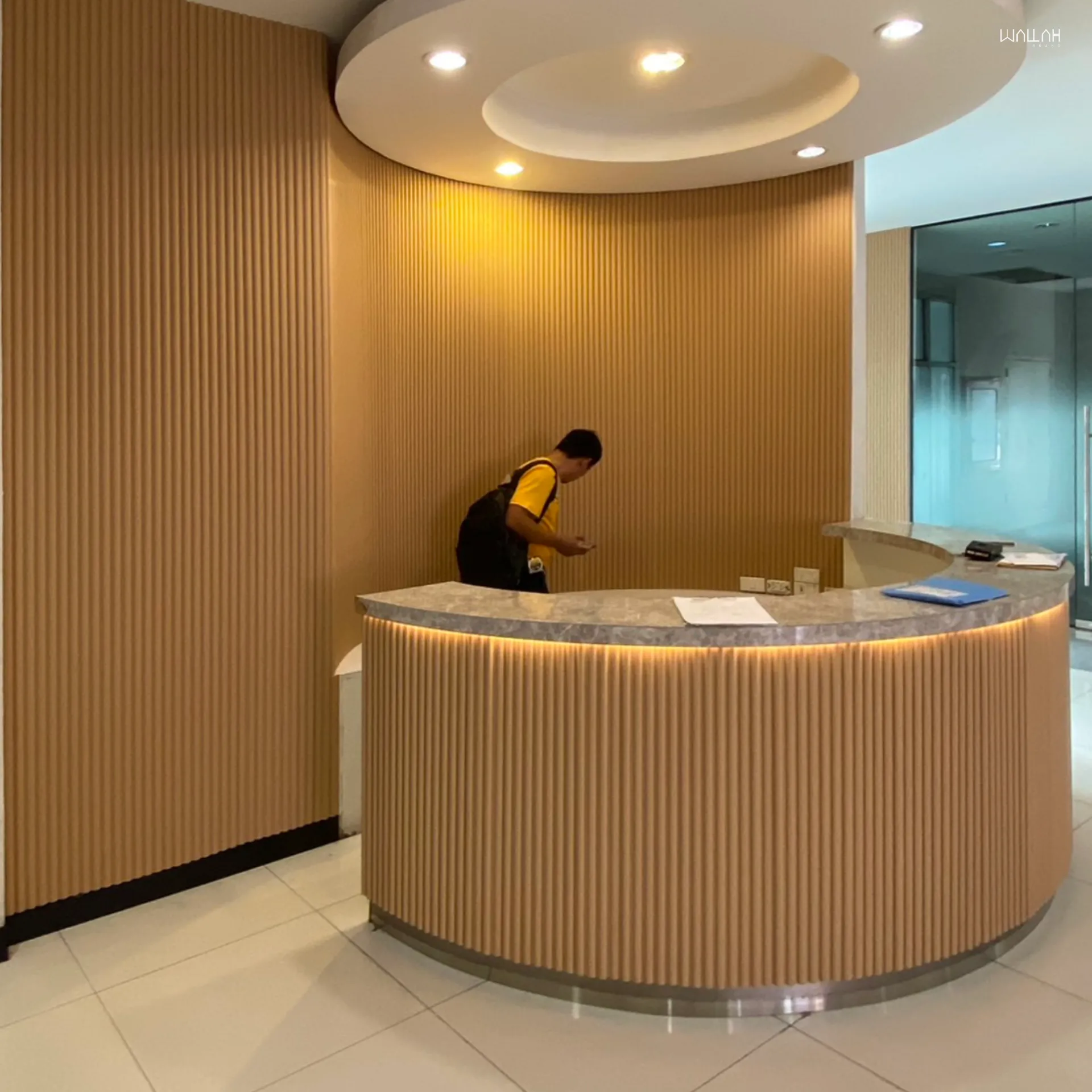 ระแนงลอนโค้ง ผนังตกแต่งรุ่นใหม่  | WALLAH