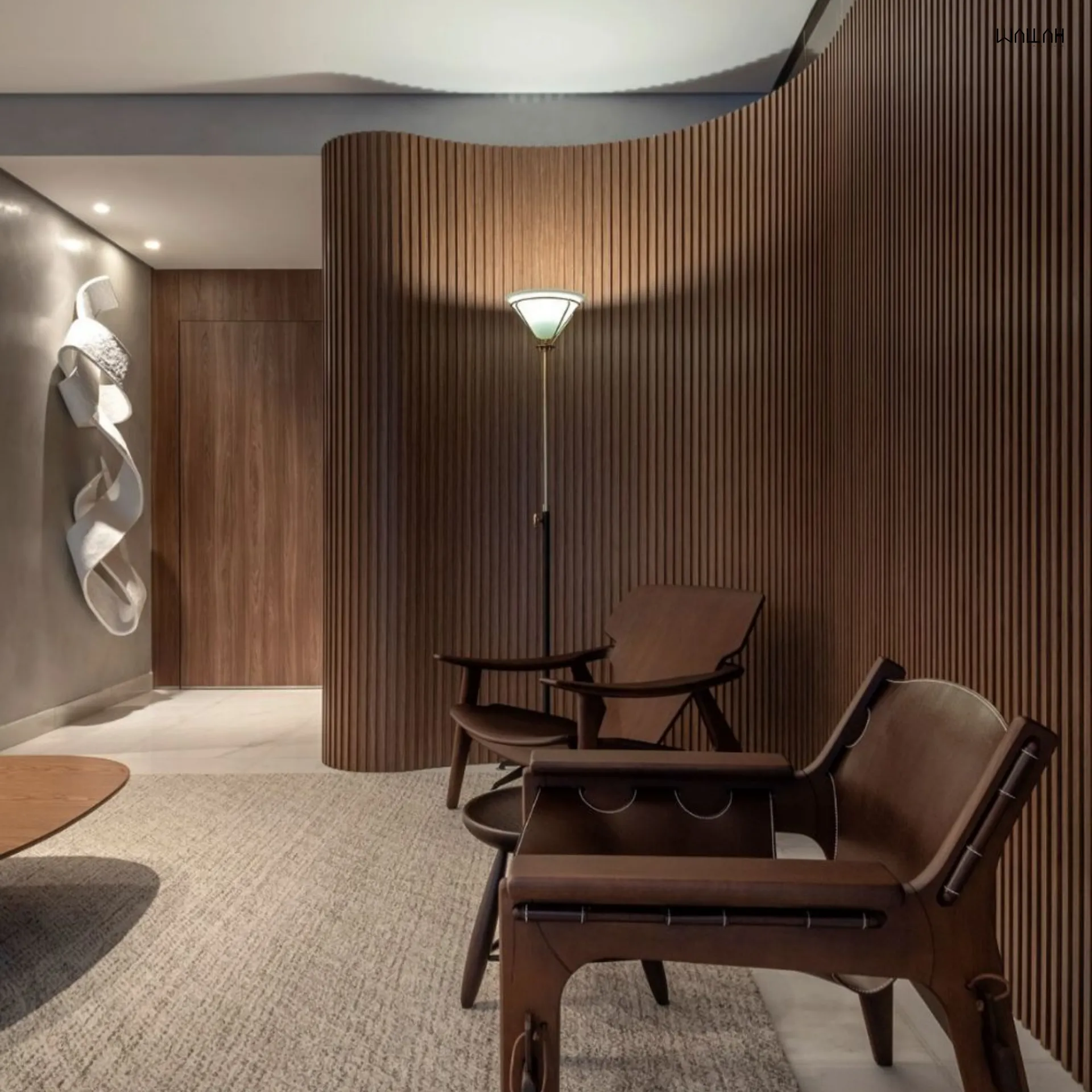 ระแนงลอนโค้ง ผนังตกแต่งรุ่นใหม่  | WALLAH