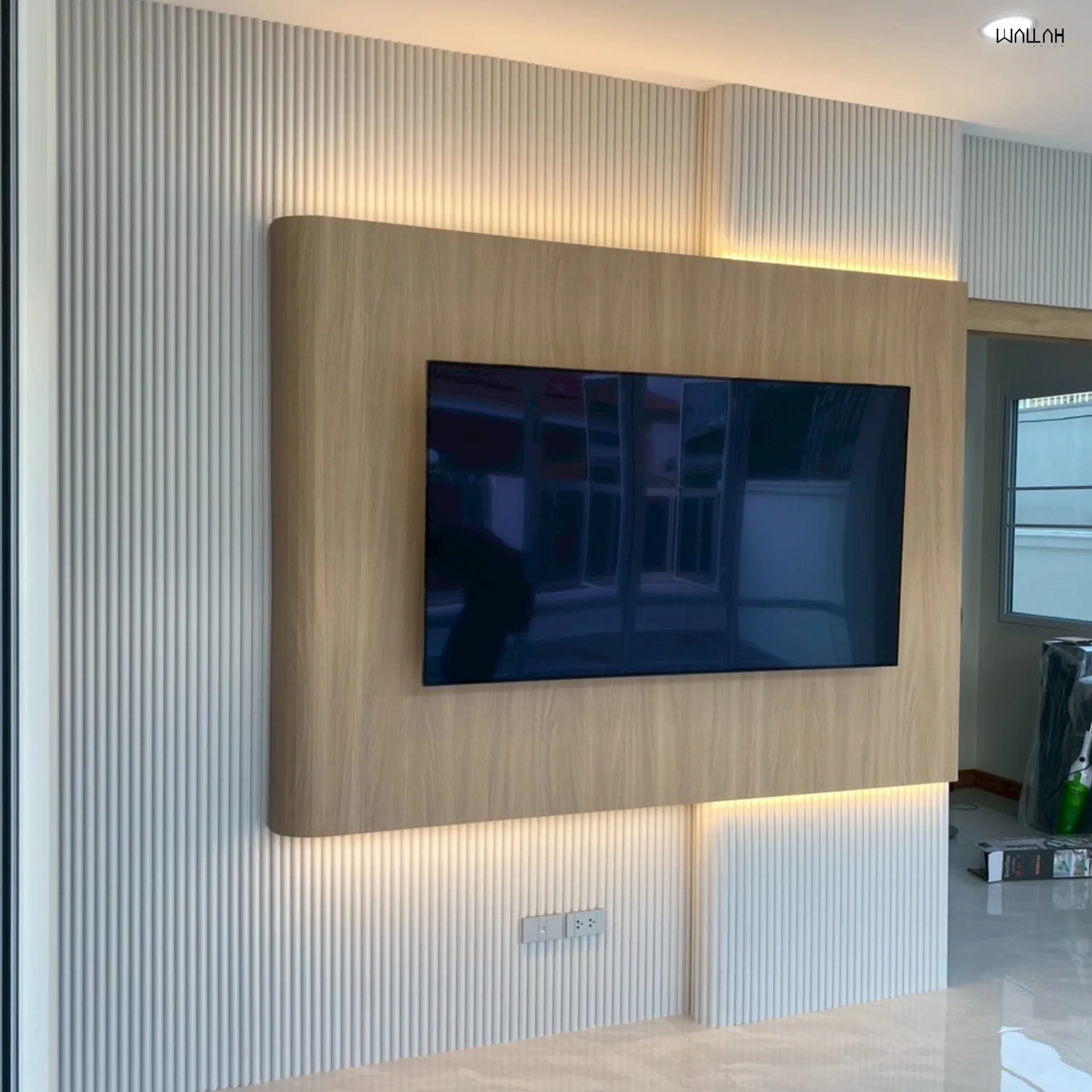 ระแนงลอนโค้ง ผนังตกแต่งรุ่นใหม่  | WALLAH