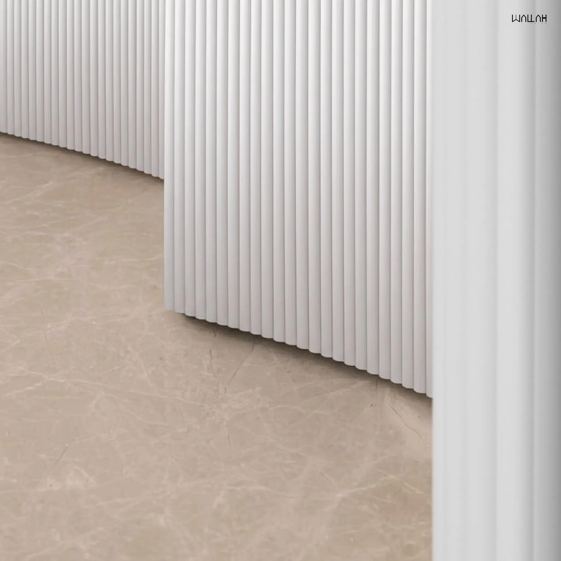 ระแนงลอนโค้ง ผนังตกแต่งรุ่นใหม่  | WALLAH