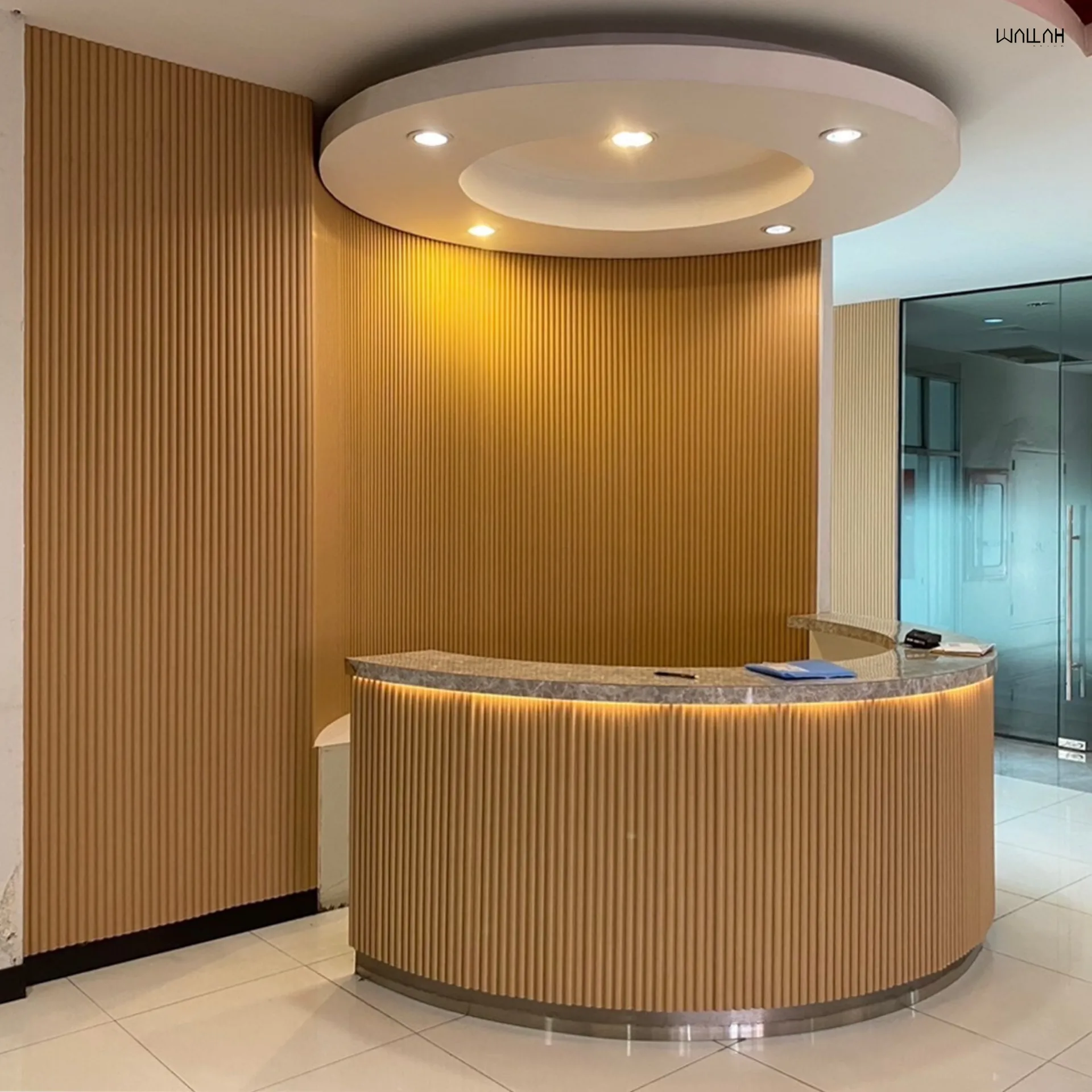 ระแนงลอนโค้ง ผนังตกแต่งรุ่นใหม่  | WALLAH