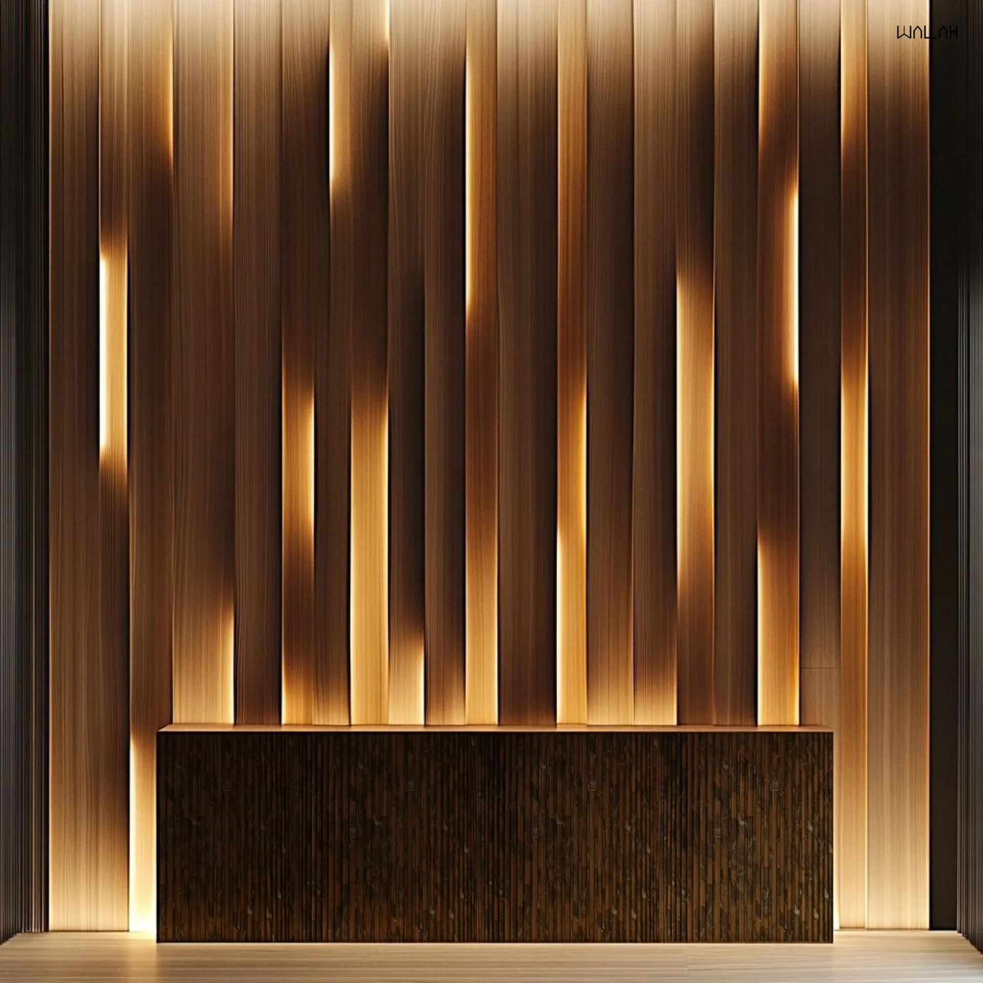 ระแนงลอนโค้ง ผนังตกแต่งรุ่นใหม่  | WALLAH