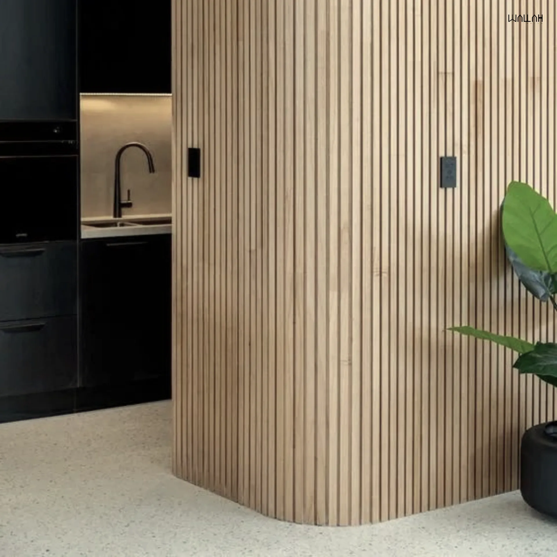 ระแนงลอนโค้ง ผนังตกแต่งรุ่นใหม่  | WALLAH