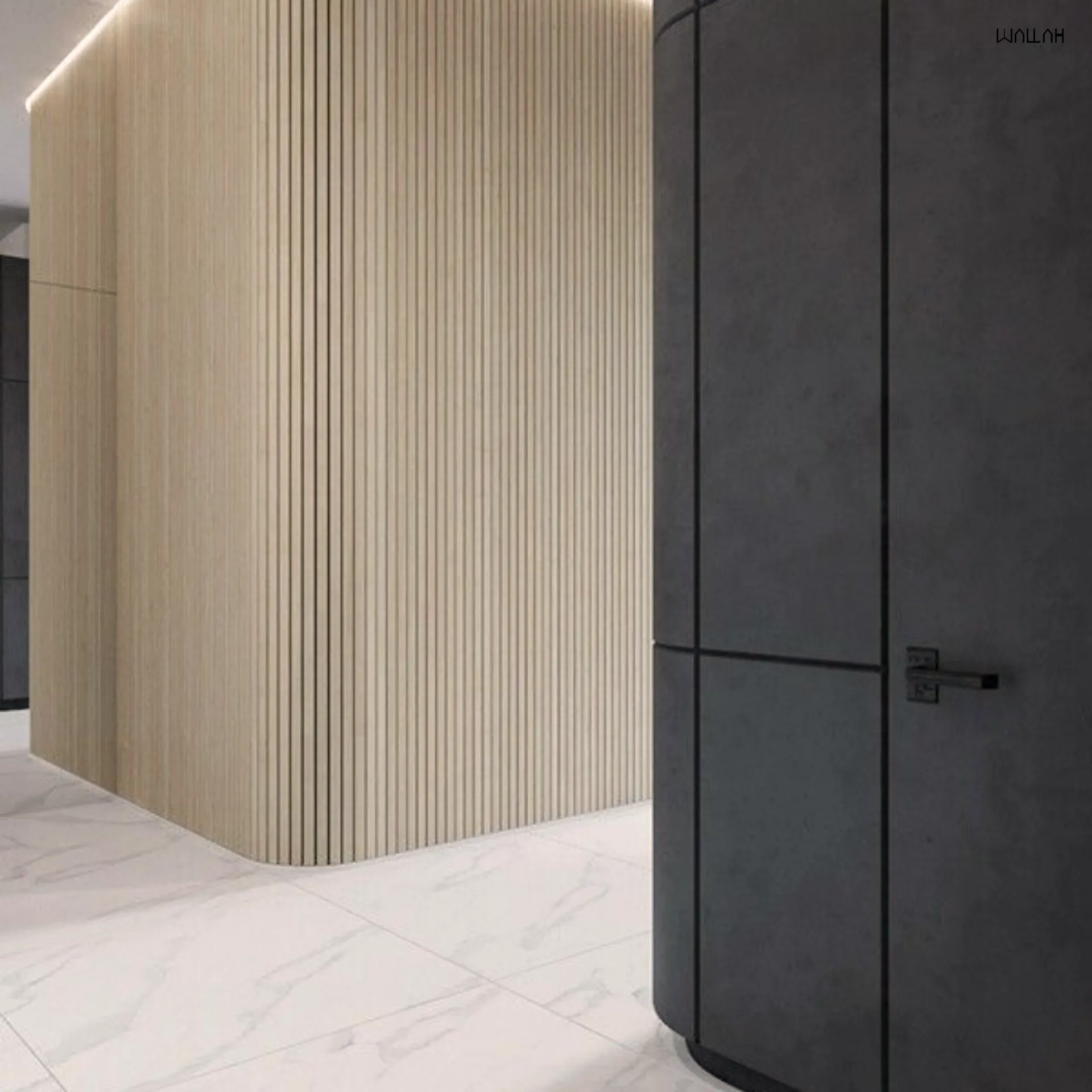 ระแนงลอนโค้ง ผนังตกแต่งรุ่นใหม่  | WALLAH