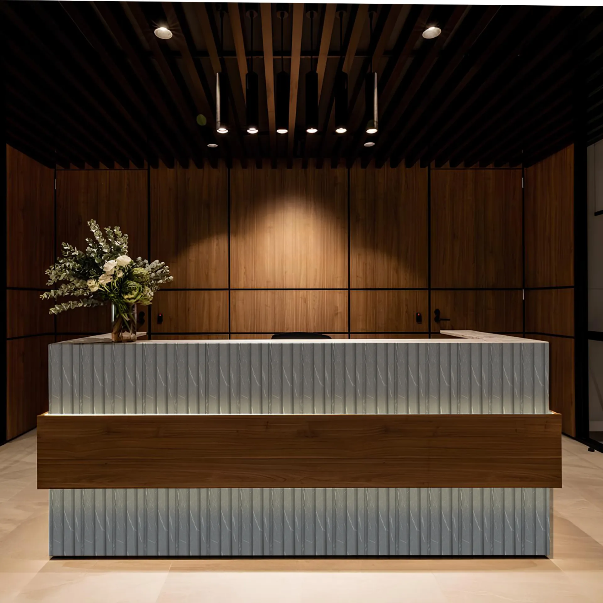 ระแนงไม้เทียม ผนังตกแต่งรุ่นใหม่  | WALLAH