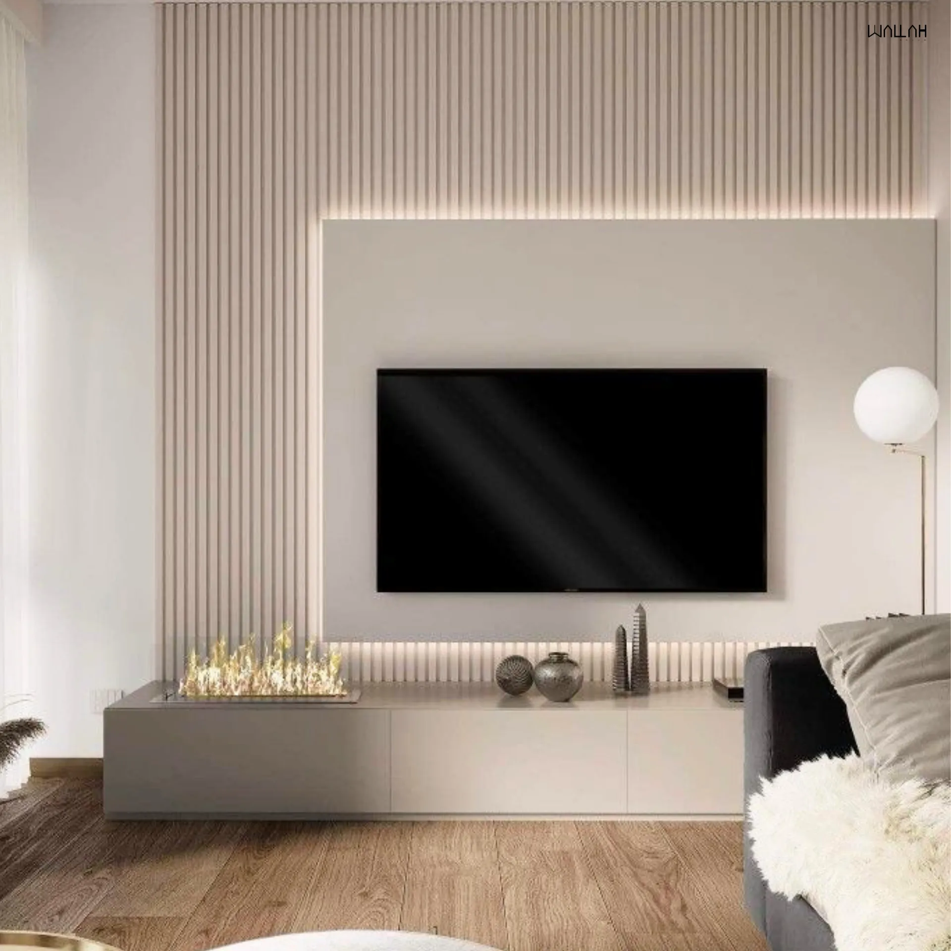 ระแนงไม้เทียม ผนังตกแต่งรุ่นใหม่  | WALLAH