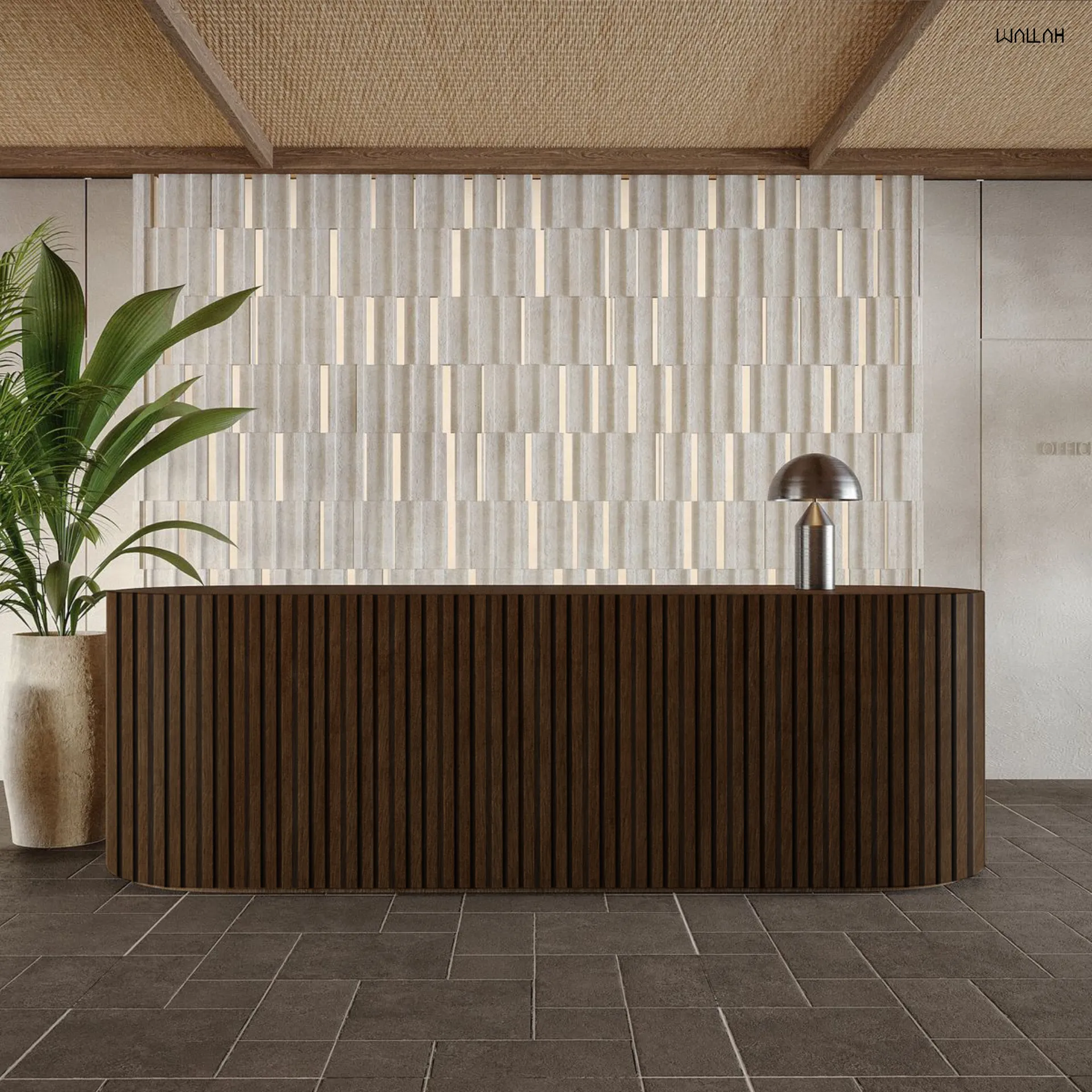 ระแนงไม้เทียม ผนังตกแต่งรุ่นใหม่  | WALLAH