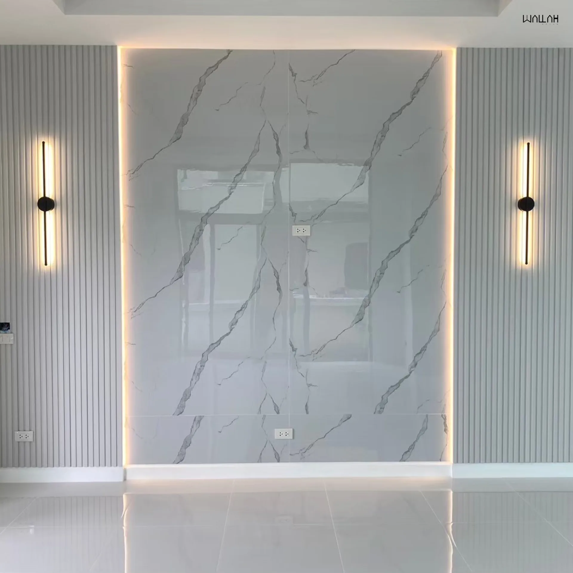 ระแนงไม้เทียม ผนังตกแต่งรุ่นใหม่  | WALLAH