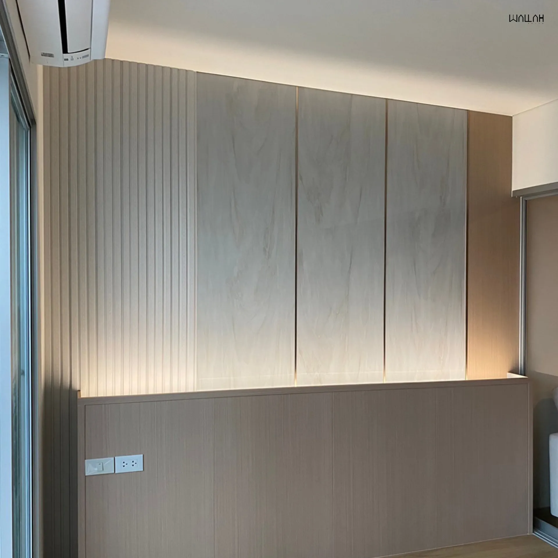 ระแนงไม้เทียม ผนังตกแต่งรุ่นใหม่  | WALLAH