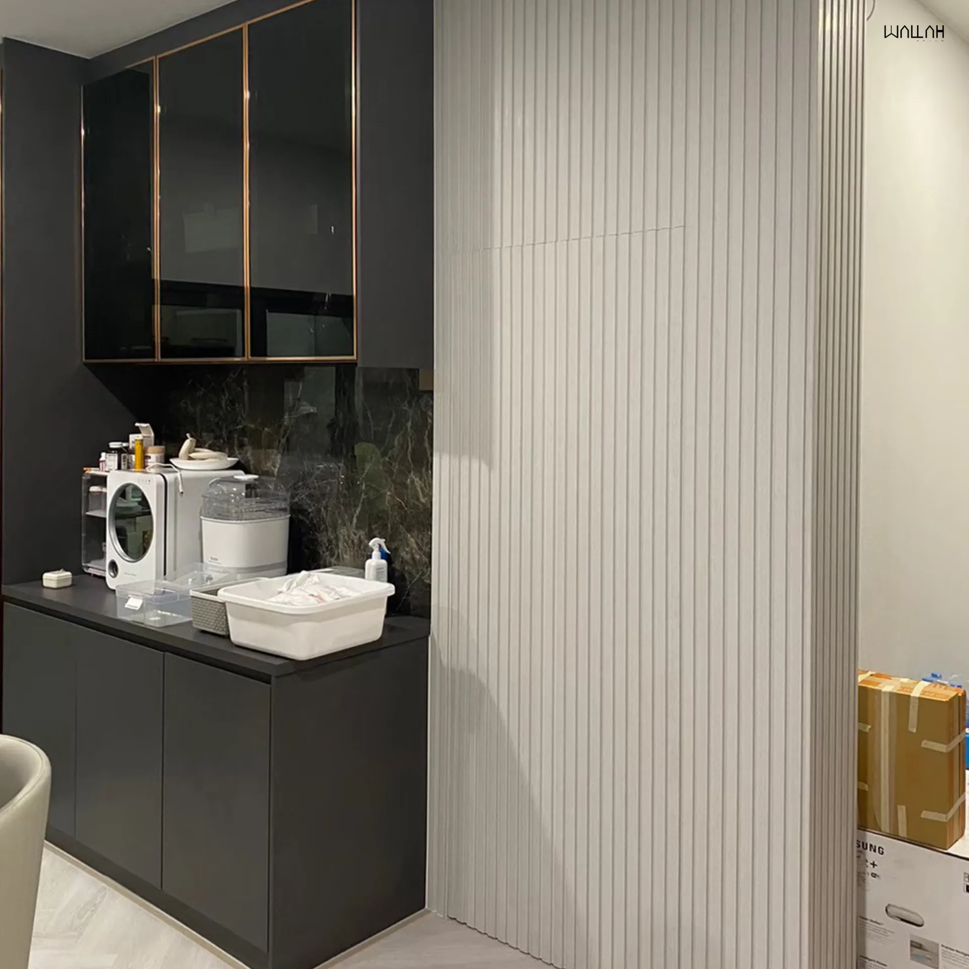 ระแนงไม้เทียม ผนังตกแต่งรุ่นใหม่  | WALLAH