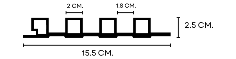 Wallah Brand แผ่นผนังลายไม้ ไม้ระแนงตกแต่งผนัง WPC ผนังตกแต่งภายใน