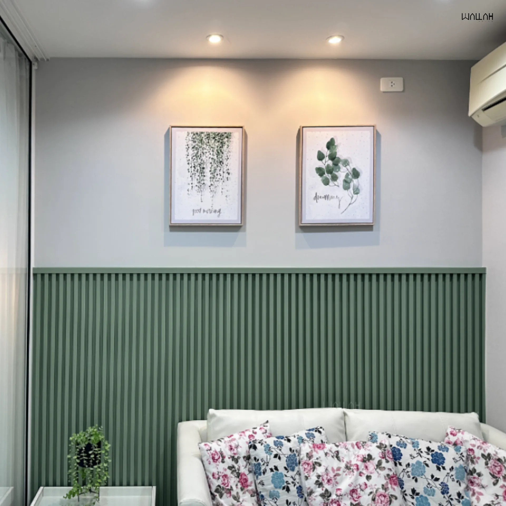 Wallah Brand แผ่นผนังลายไม้ ไม้ระแนงตกแต่งผนัง WPC