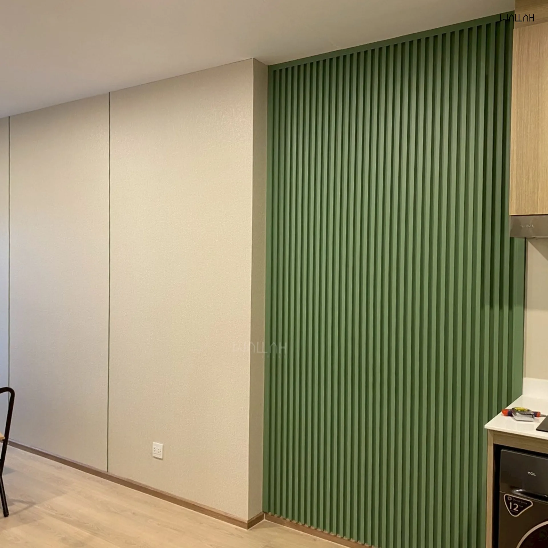 Wallah Brand แผ่นผนังลายไม้ ไม้ระแนงตกแต่งผนัง WPC