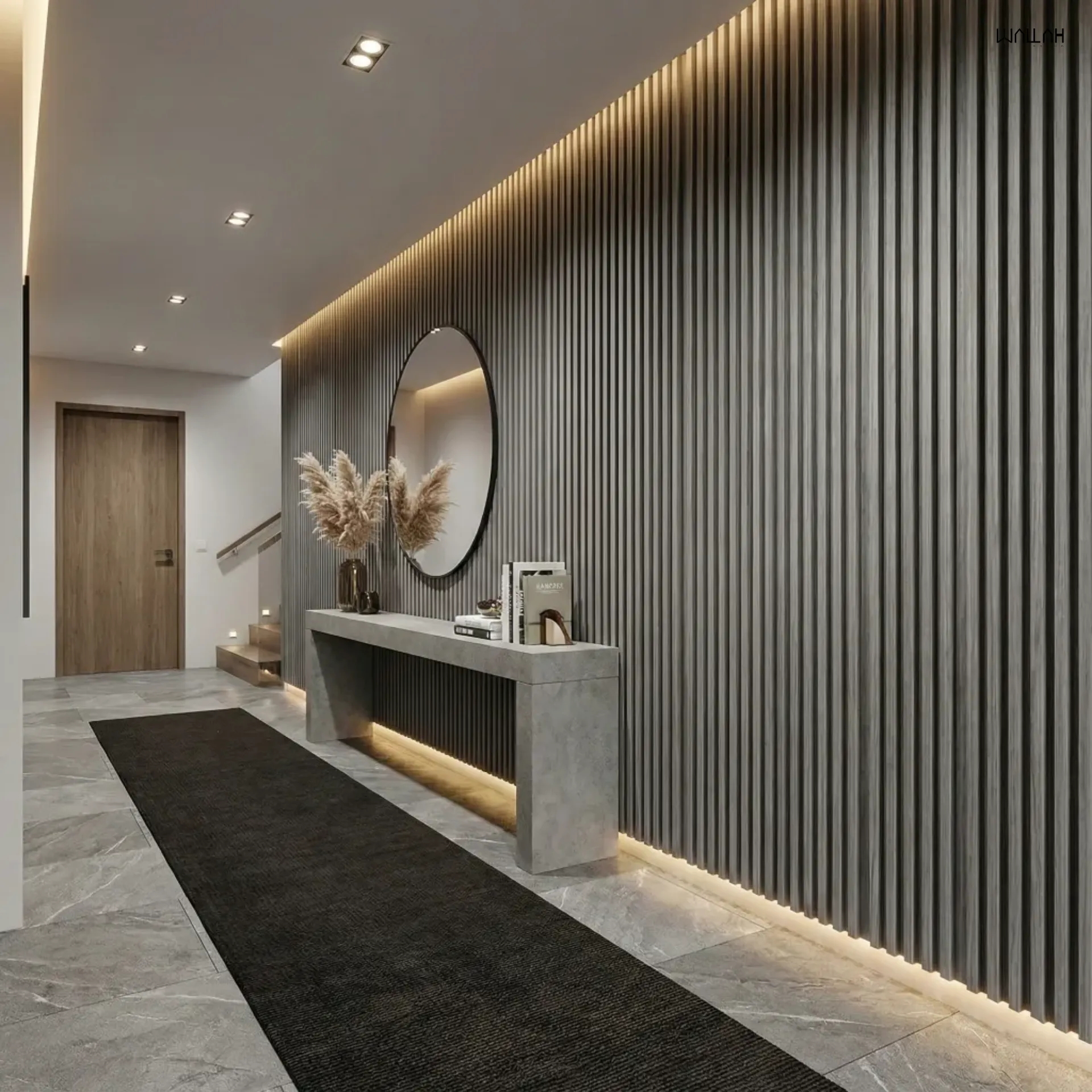 Wallah Brand แผ่นผนังลายไม้ ไม้ระแนงตกแต่งผนัง WPC