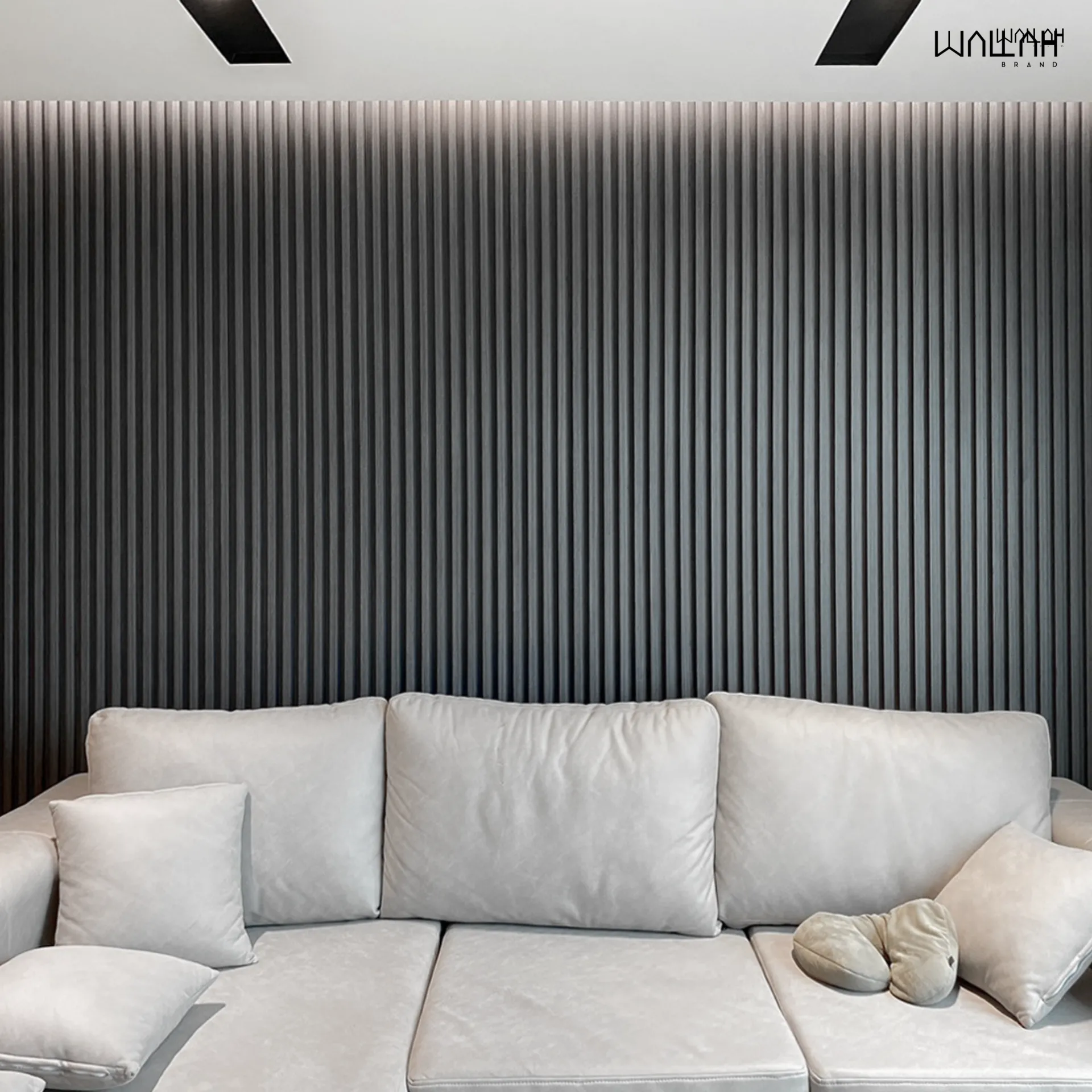 Wallah Brand แผ่นผนังลายไม้ ไม้ระแนงตกแต่งผนัง WPC