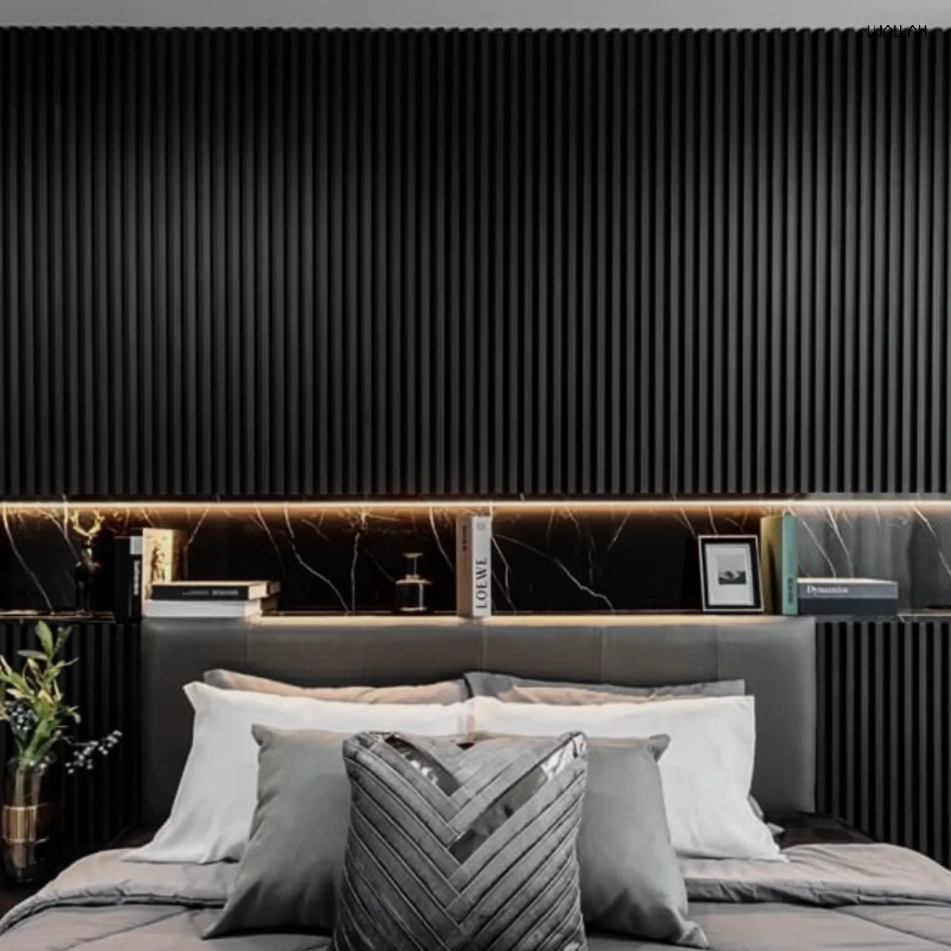 Wallah Brand แผ่นผนังลายไม้ ไม้ระแนงตกแต่งผนัง WPC