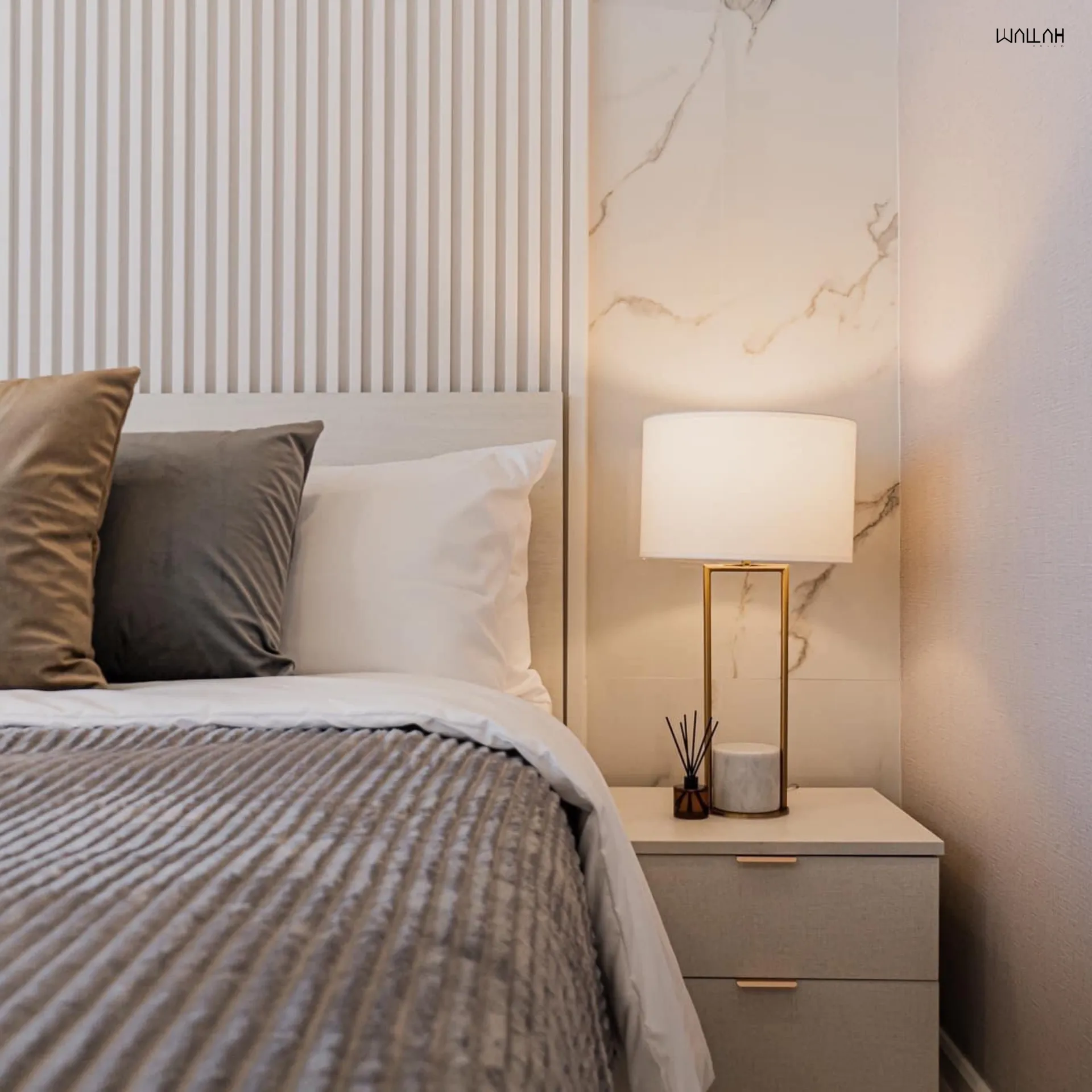 Wallah Brand แผ่นผนังลายไม้ ไม้ระแนงตกแต่งผนัง WPC