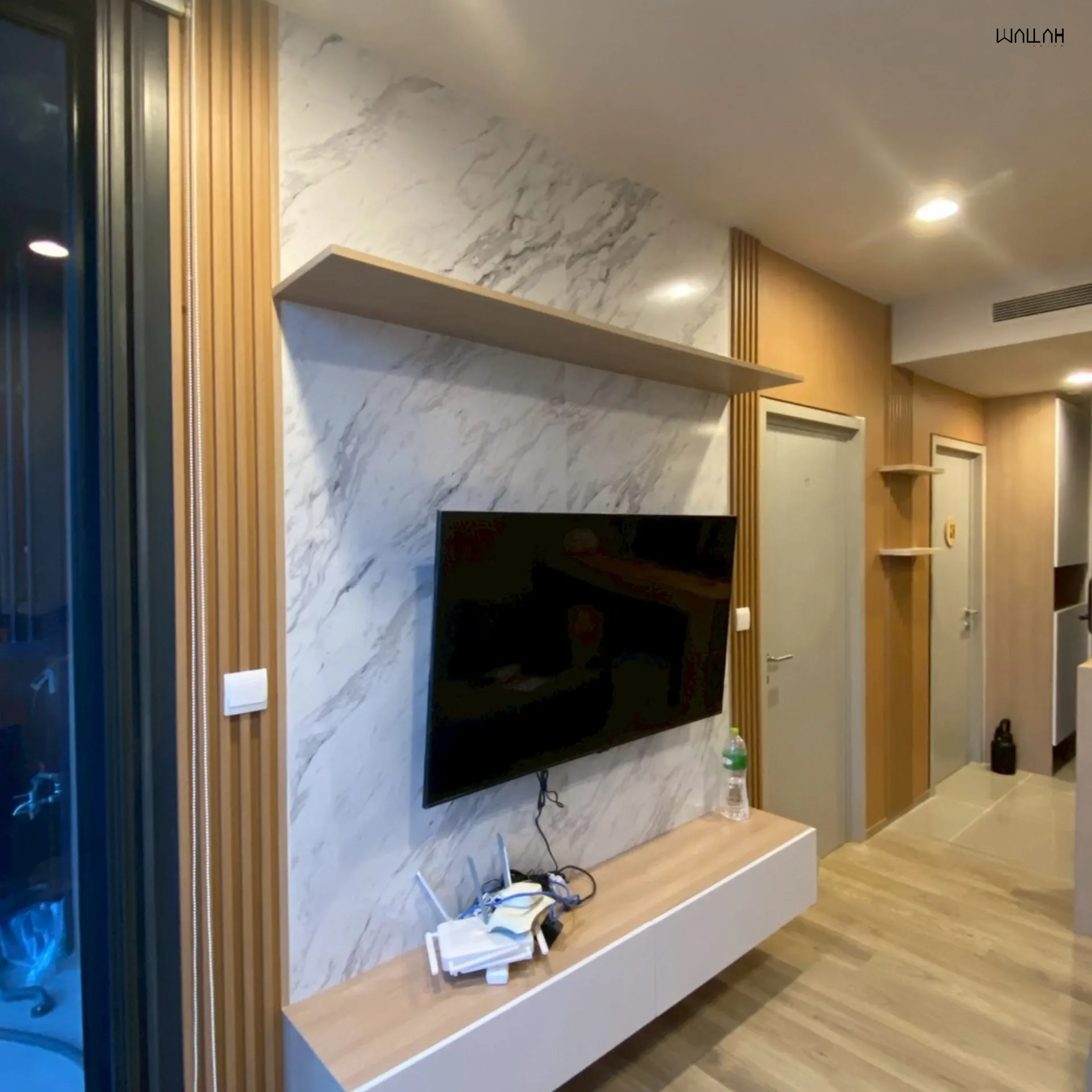 Wallah Brand แผ่นผนังลายไม้ ไม้ระแนงตกแต่งผนัง WPC