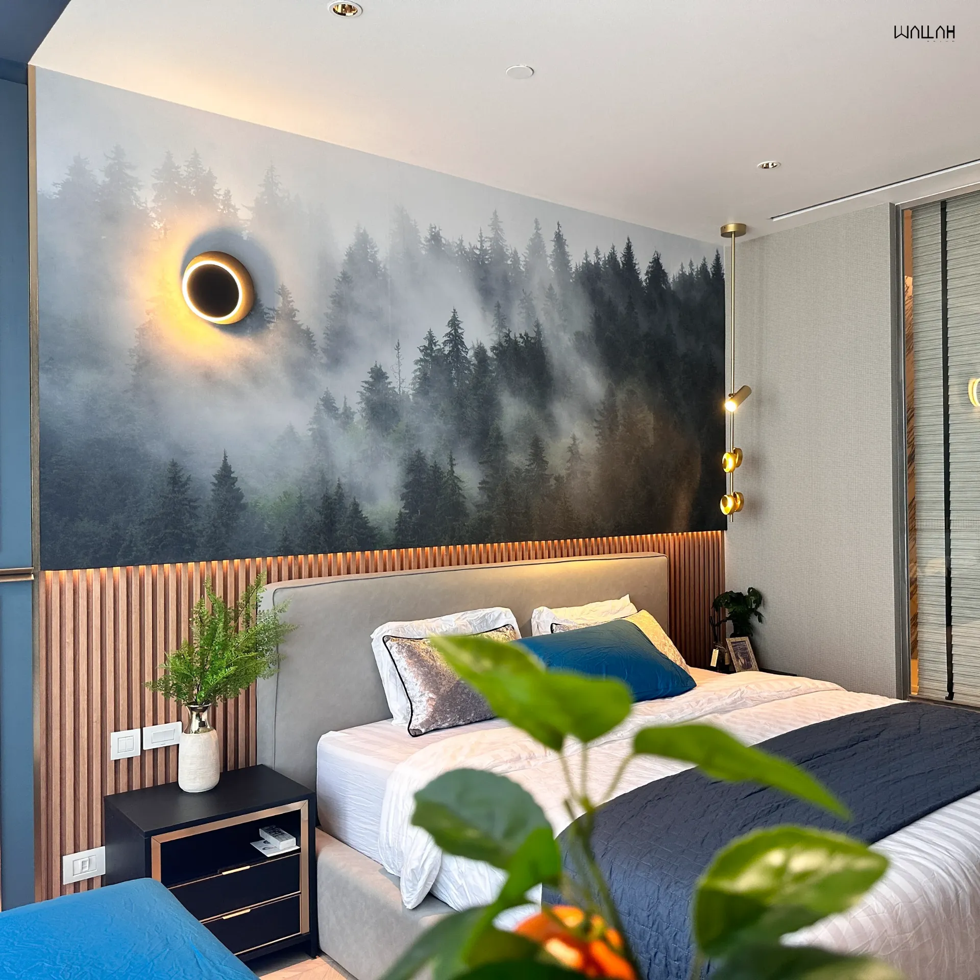 Wallah Brand แผ่นผนังลายไม้ ไม้ระแนงตกแต่งผนัง WPC