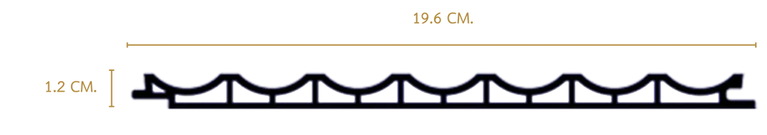 Wallah Brand แผ่นผนังลายไม้ ไม้ระแนงตกแต่งผนัง WPC ผนังตกแต่งภายใน