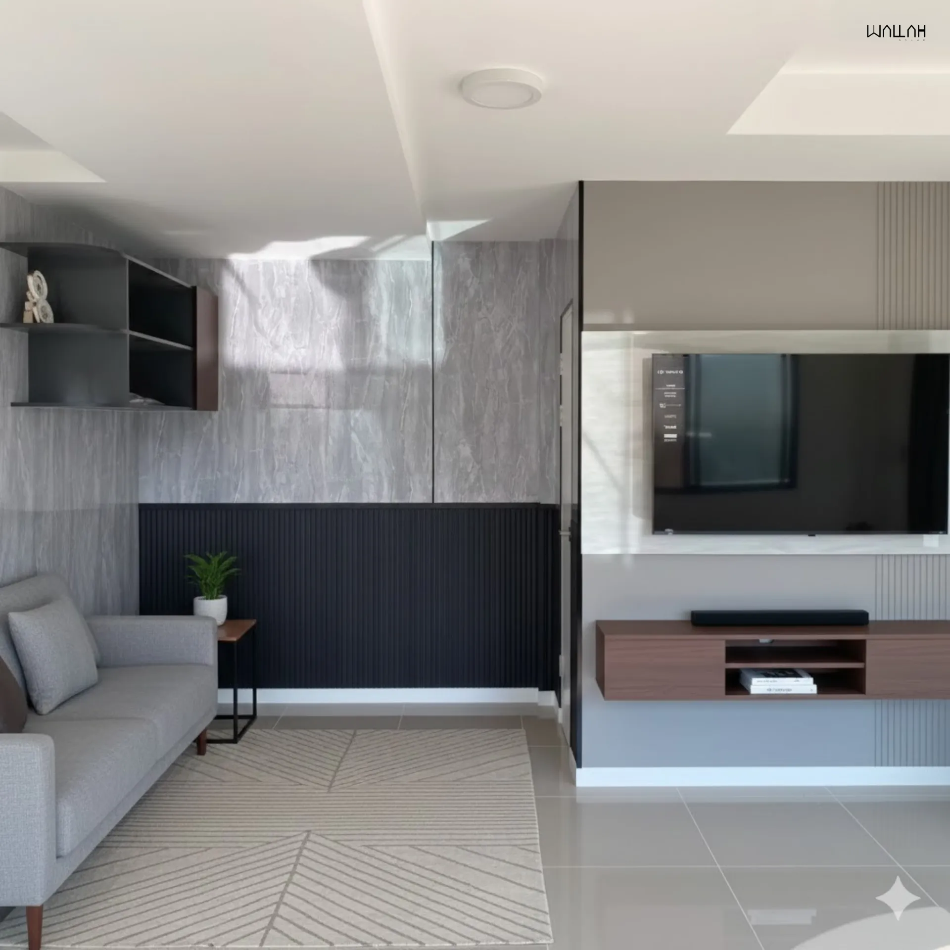 Wallah Brand แผ่นผนังลายไม้ ไม้ระแนงตกแต่งผนัง WPC ผนังตกแต่งภายใน