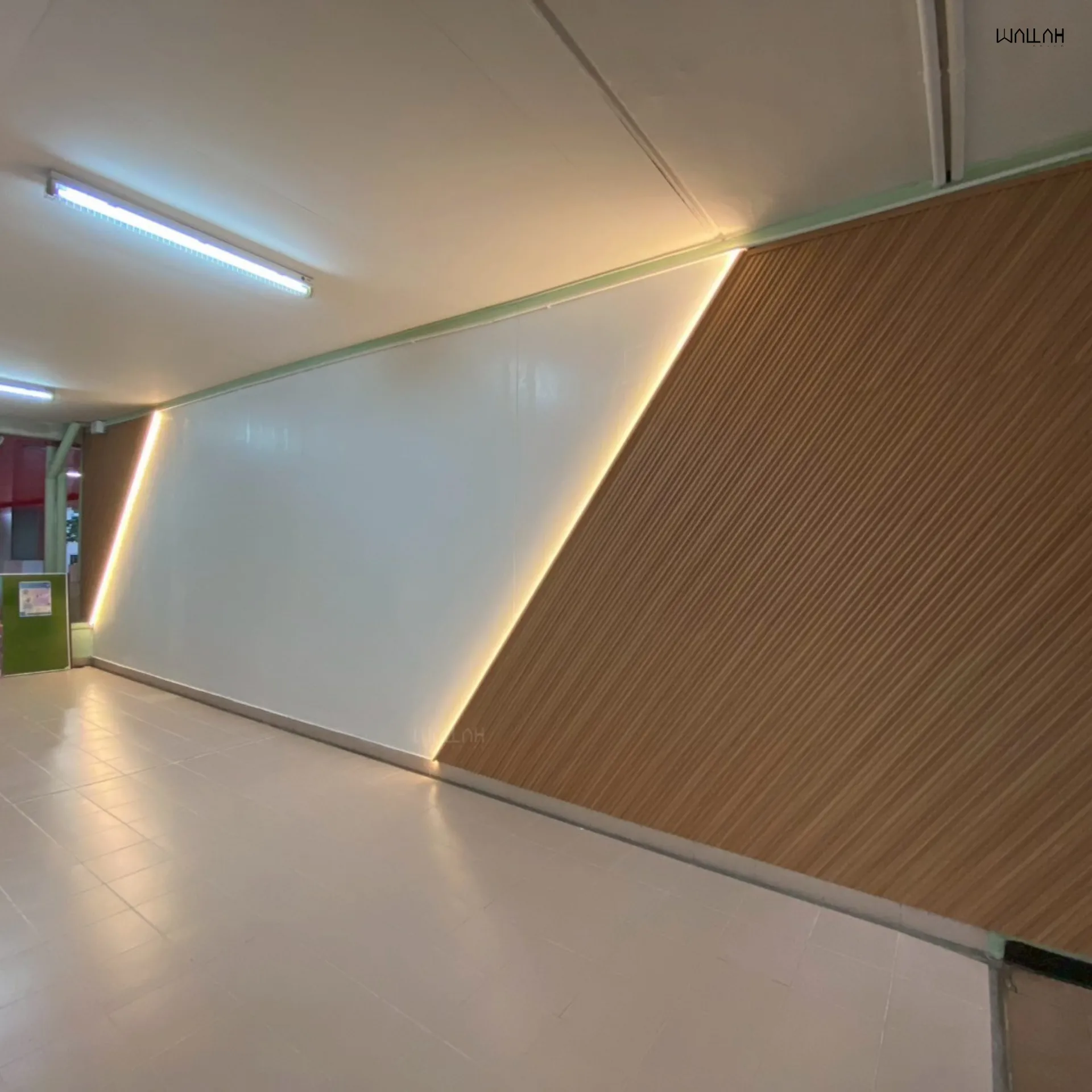 Wallah Brand แผ่นผนังลายไม้ ไม้ระแนงตกแต่งผนัง WPC ผนังตกแต่งภายใน