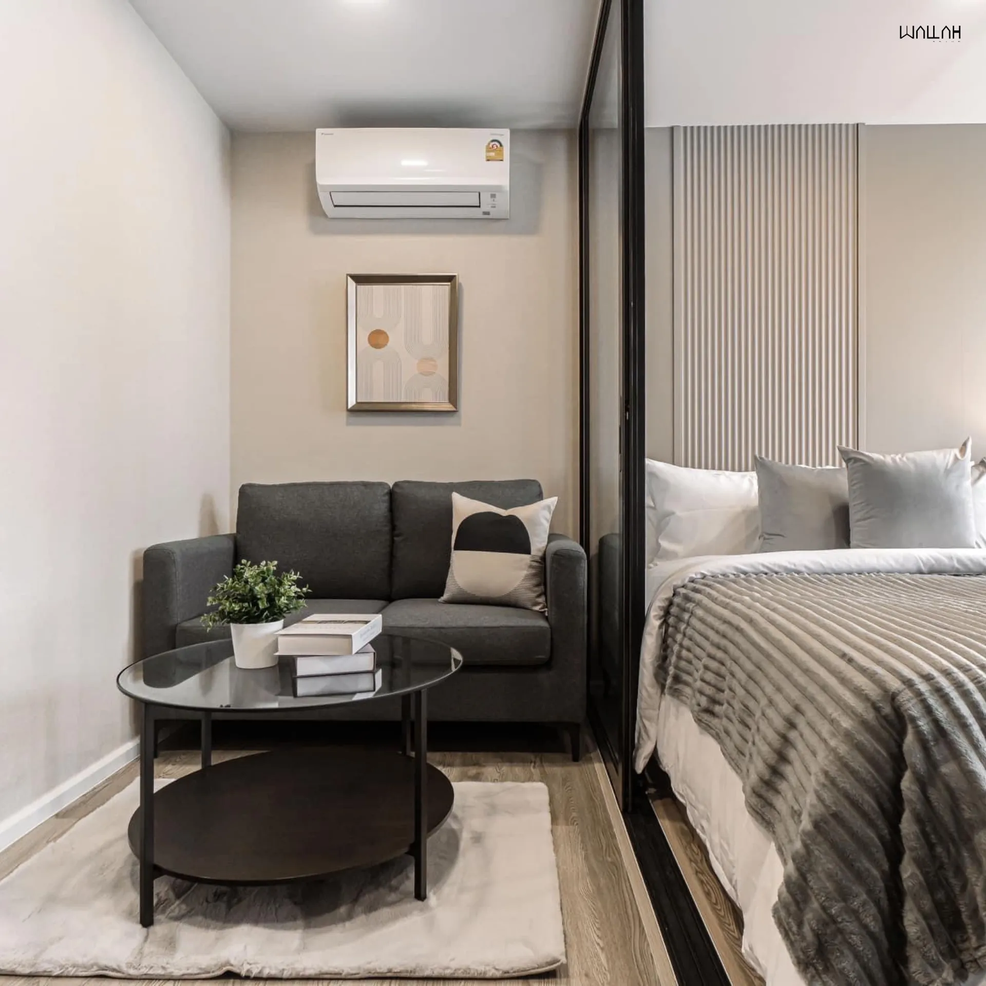 Wallah Brand แผ่นผนังลายไม้ ไม้ระแนงตกแต่งผนัง WPC ผนังตกแต่งภายใน